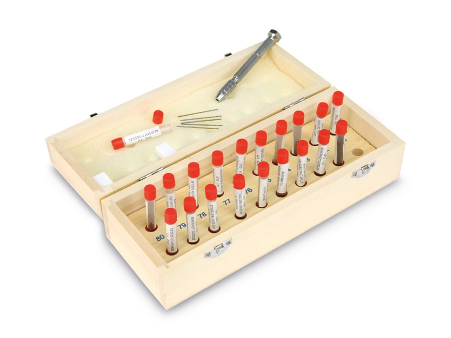 DAYTOOLS HSS Miniatur-Bohrerset MBS-100, 0,35...1 mm, 100 Stück DAYTOOLS HSS Miniatur-Bohrerset MBS-100, 0,35...1 mm, 100 Stück
