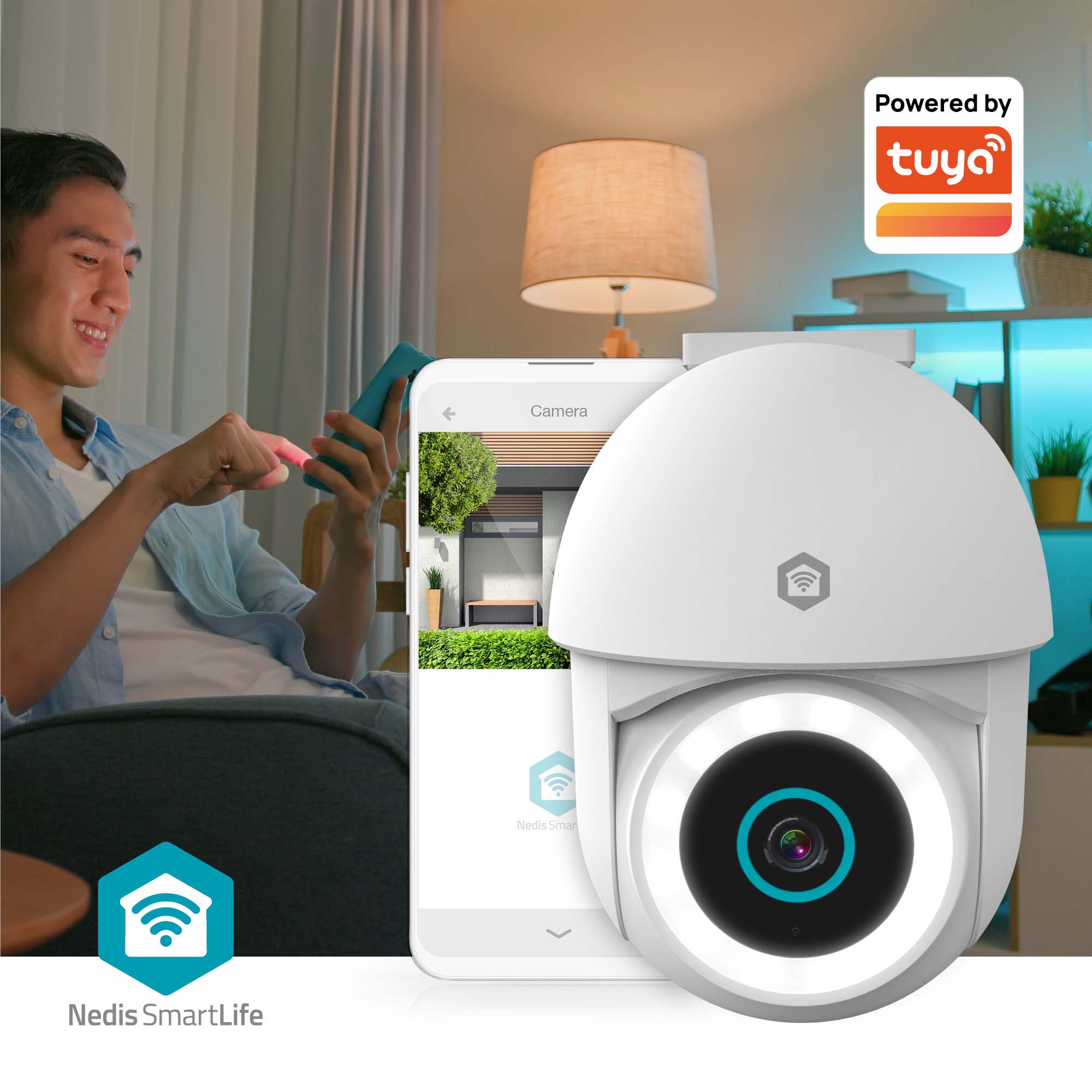 NEDIS Überwachungskamera SmartLife, WIFICO22CWT, Außen, Spotlight, weiß NEDIS Überwachungskamera SmartLife, WIFICO22CWT, Außen, Spotlight, weiß