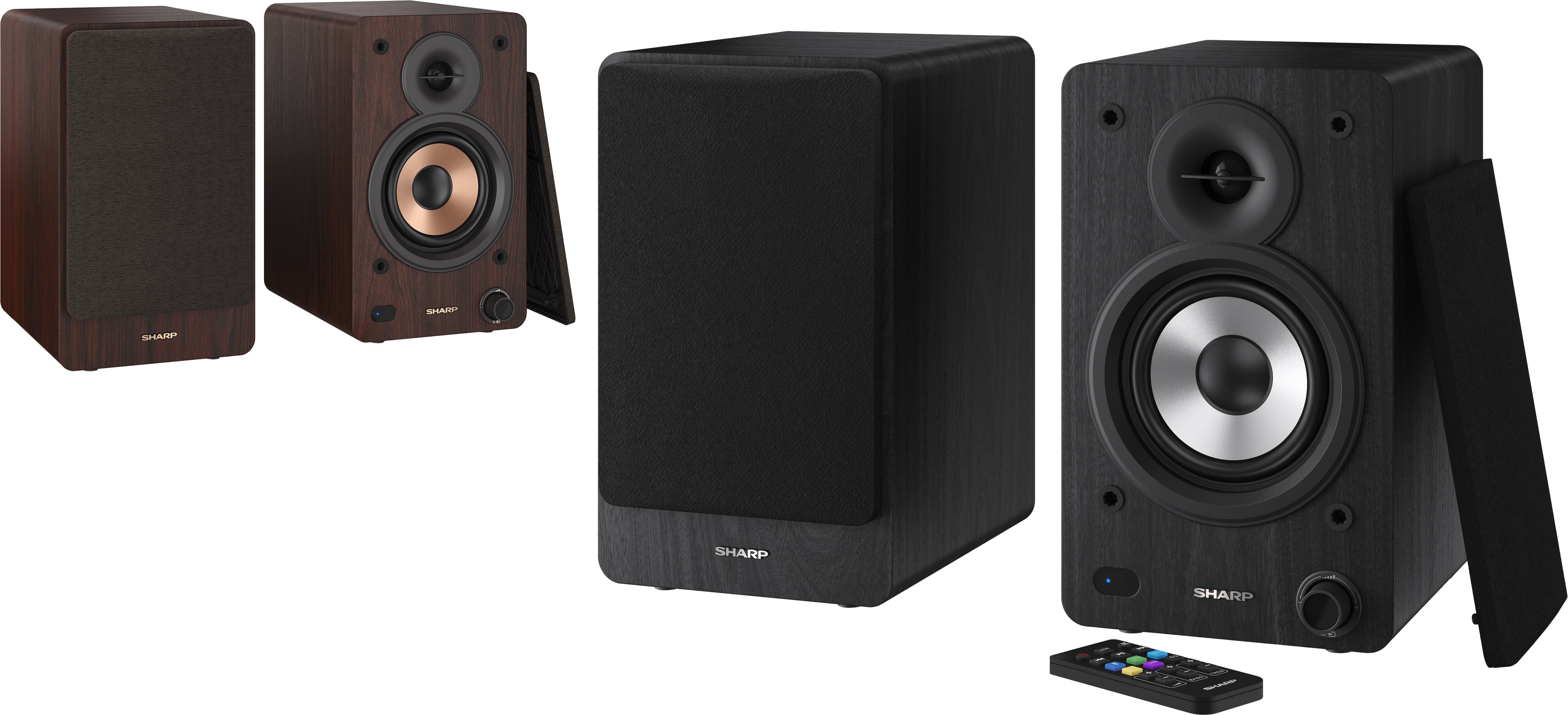 SHARP Lautsprecherboxen CP-SS30 (BK), 2-Wege, Bluetooth, USB, MP3, 60 W SHARP Lautsprecherboxen CP-SS30 (BK), 2-Wege, Bluetooth, USB, MP3, 60 W