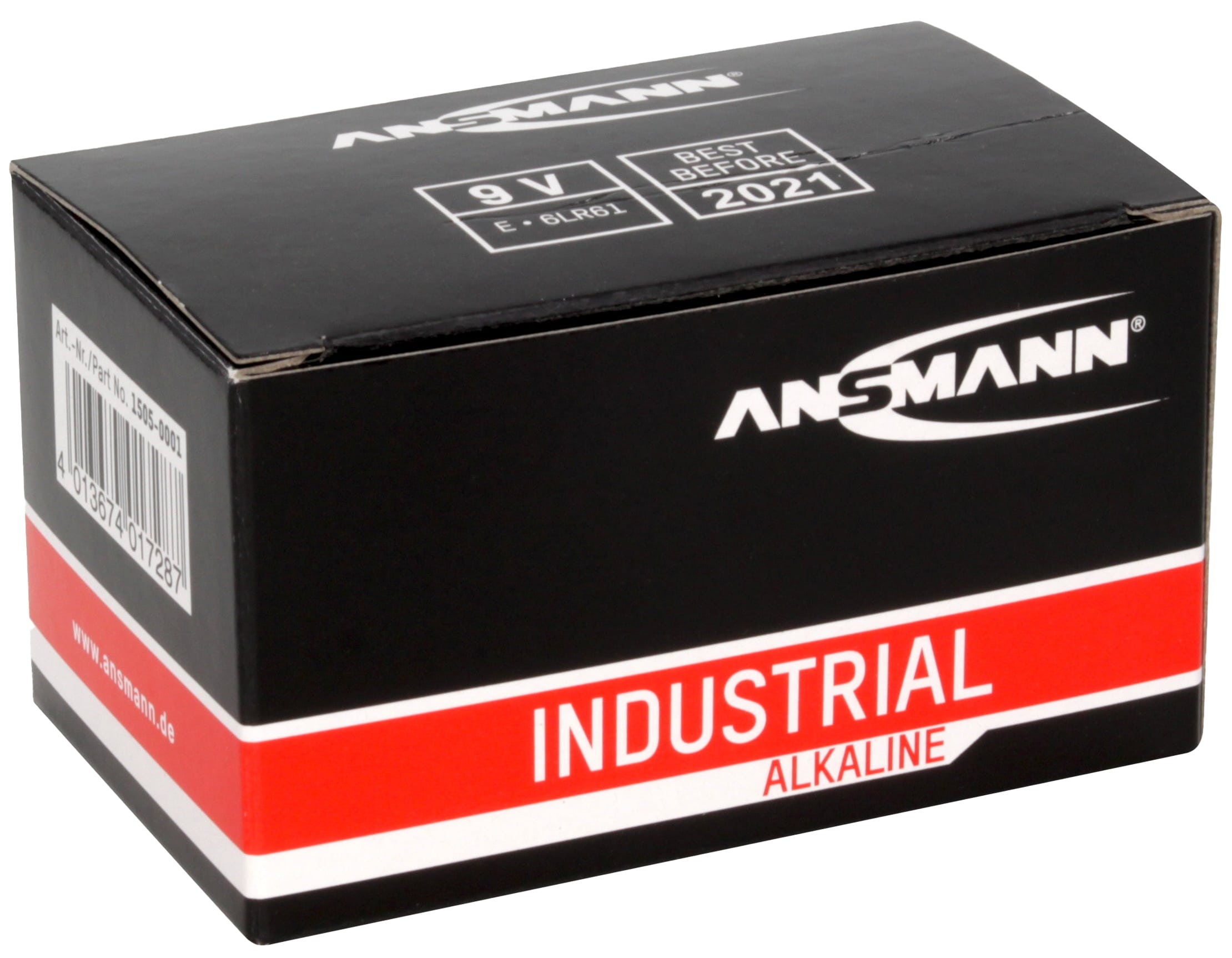 ANSMANN 9V-Blockbatterie, INDUSTRIAL, Alkaline, 10 Stück ANSMANN 9V-Blockbatterie, INDUSTRIAL, Alkaline, 10 Stück