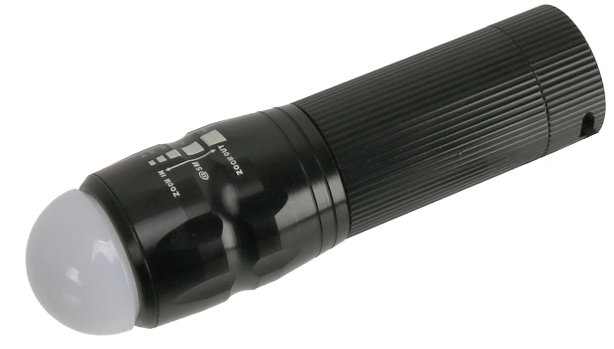 LED-Taschenlampe, WTE-490M-1, Alu, 400 lm, schwarz LED-Taschenlampe, WTE-490M-1, Alu, 400 lm, schwarz