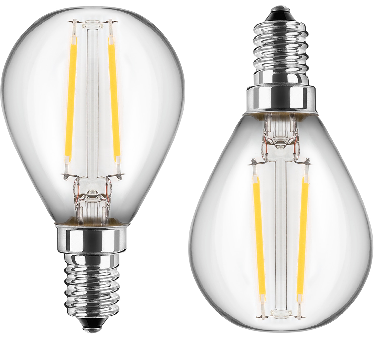 BLULAXA LED-Filament-Lampe, G45, EEK: F, E14, 2,5 W, 250 lm, 2700 K, 2 Stück BLULAXA LED-Filament-Lampe, G45, EEK: F, E14, 2,5 W, 250 lm, 2700 K, 2 Stück