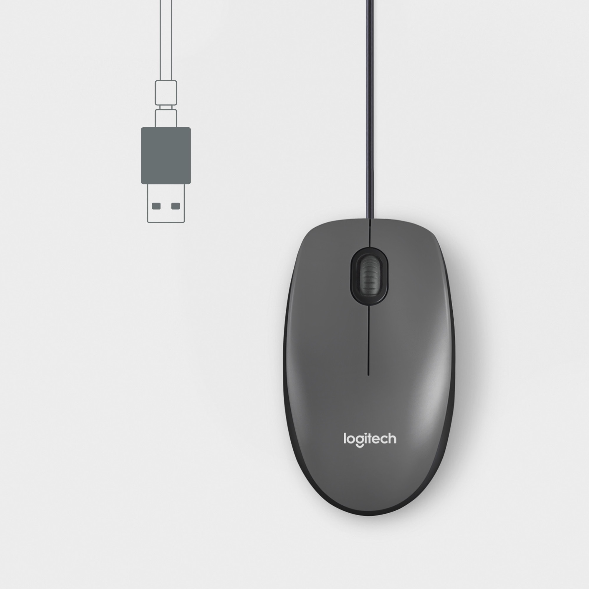 LOGITECH Maus M100 schwarz LOGITECH Maus M100 schwarz