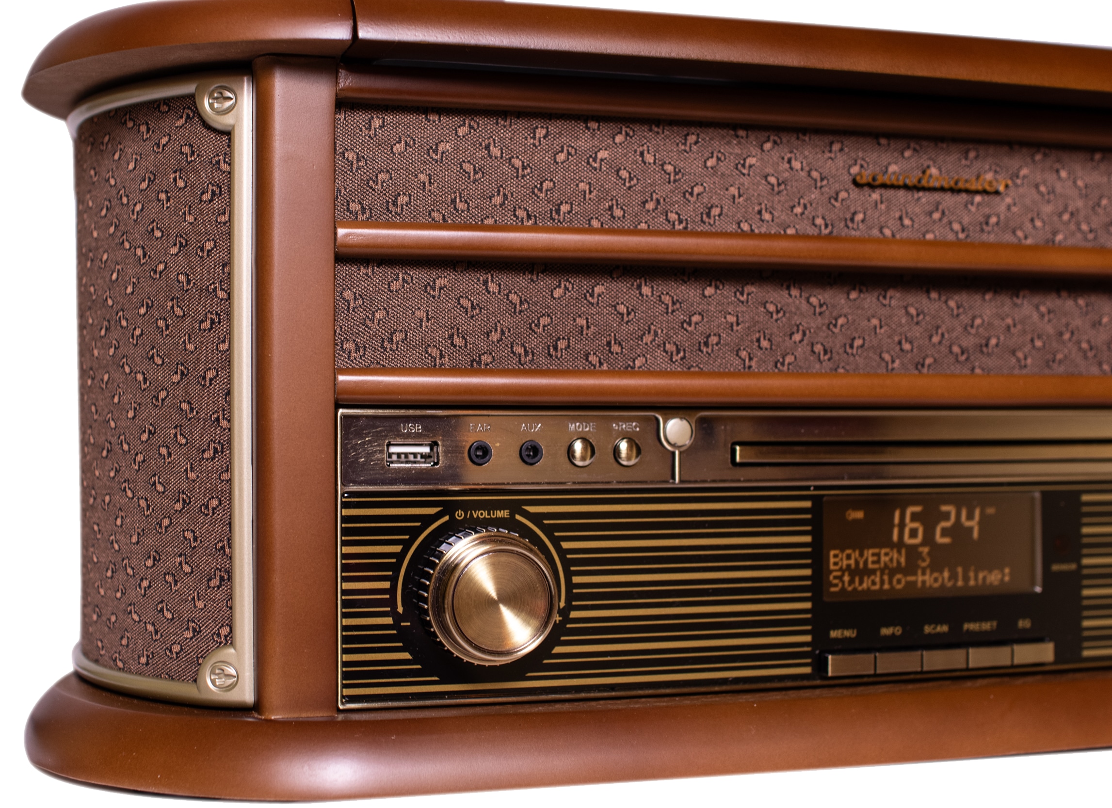 SOUNDMASTER CLASSIC LINE Stereoanlage NR565DAB, Nostalgie SOUNDMASTER Nostalgie Stereoanlage NR565DAB
