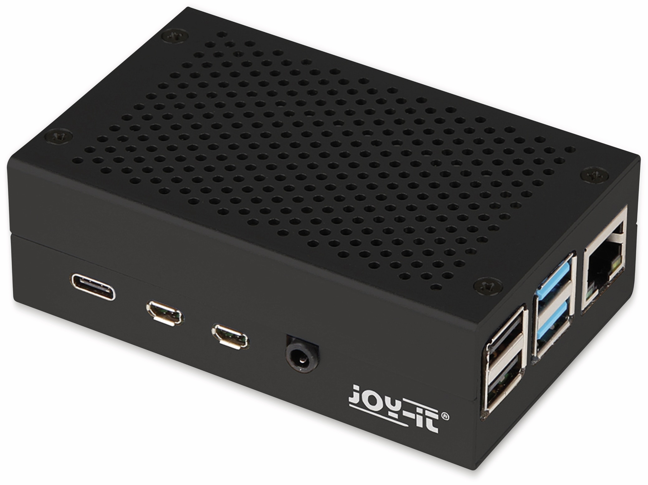 JOY-IT Aluminiumgehäuse für Raspberry Pi 4 B, schwarz JOY-IT Aluminiumgehäuse für Raspberry Pi 4 B, schwarz