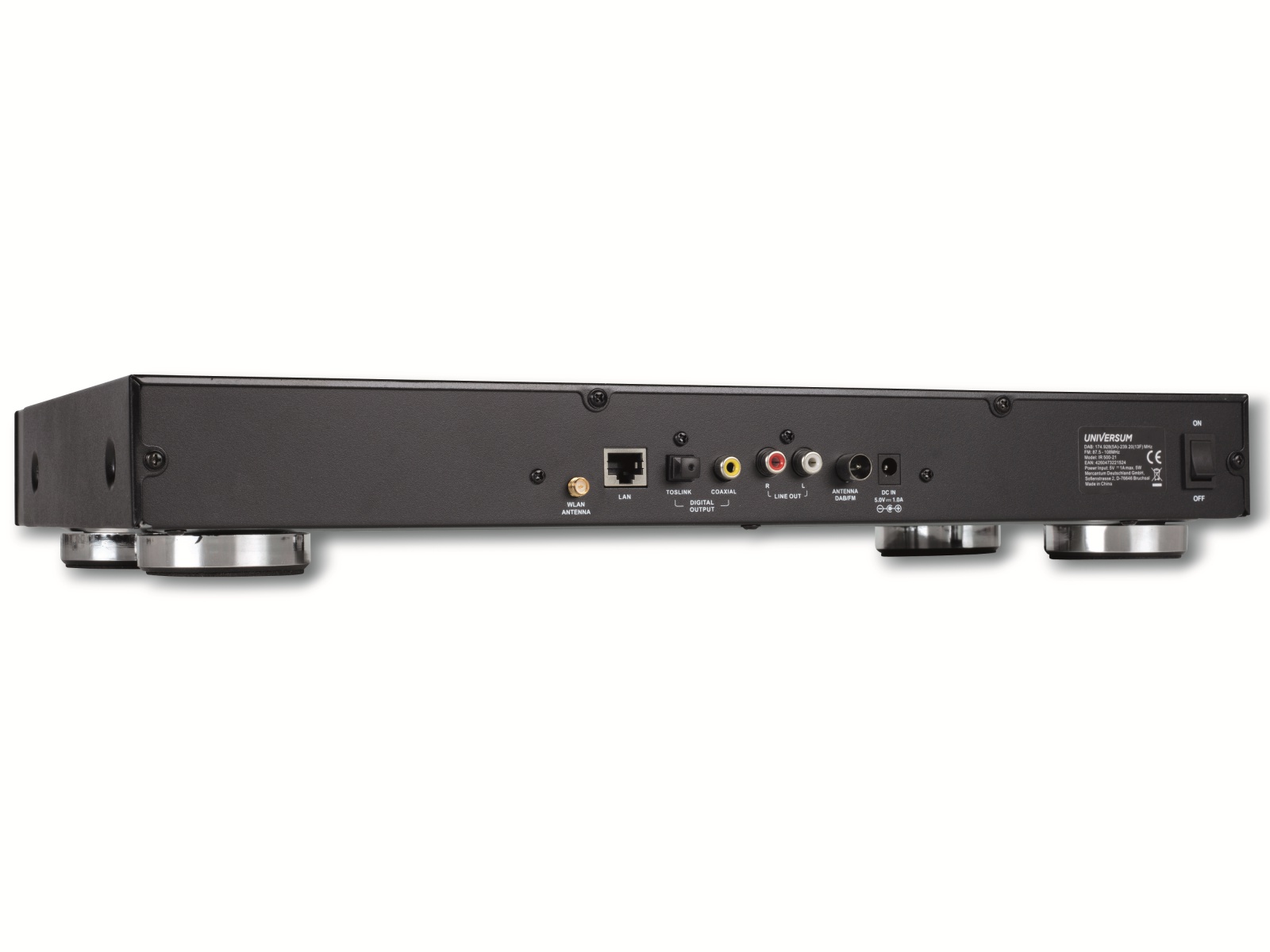 UNIVERSUM Internetradio IR 500-21, DAB+/FM, WiFi, Bluetooth, schwarz