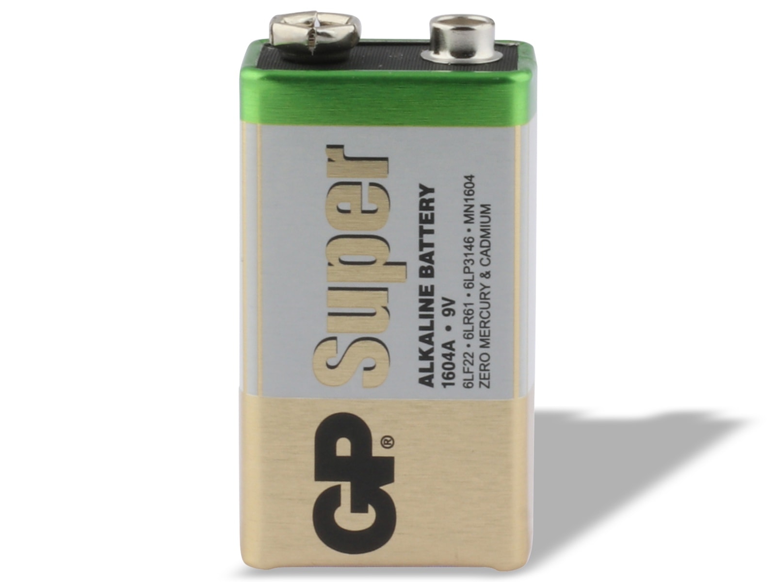 GP Super Alkaline-Batterie E-Block, 6LR61, MN1604, 9V, 8 Stück GP Super Alkaline-Batterie E-Block, 6LR61, MN1604, 9V, 8 Stück
