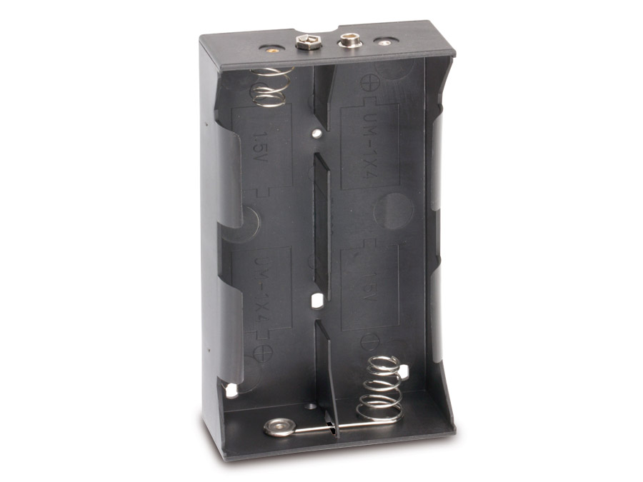 GOOBAY Batteriehalter, 4x Mono, Clipanschluss GOOBAY Batteriehalter, 4x Mono, Clipanschluss