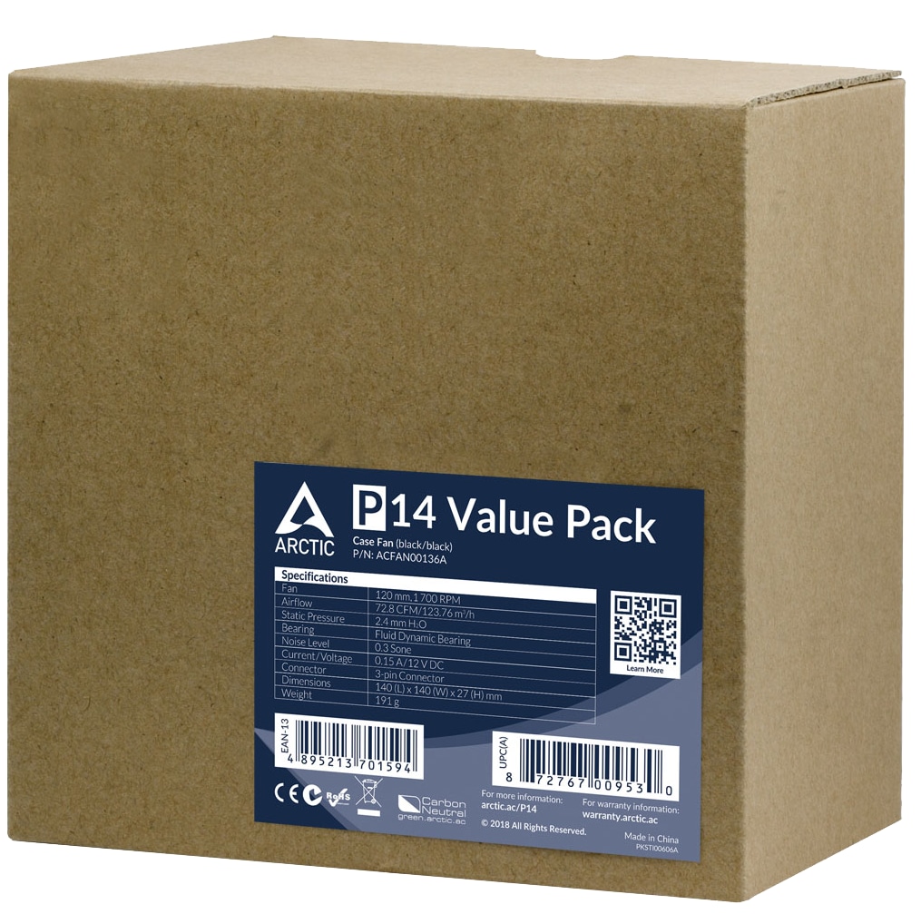 ARCTIC Lüfter P14 140mm Value Pack ARCTIC Lüfter P14 140mm Value Pack