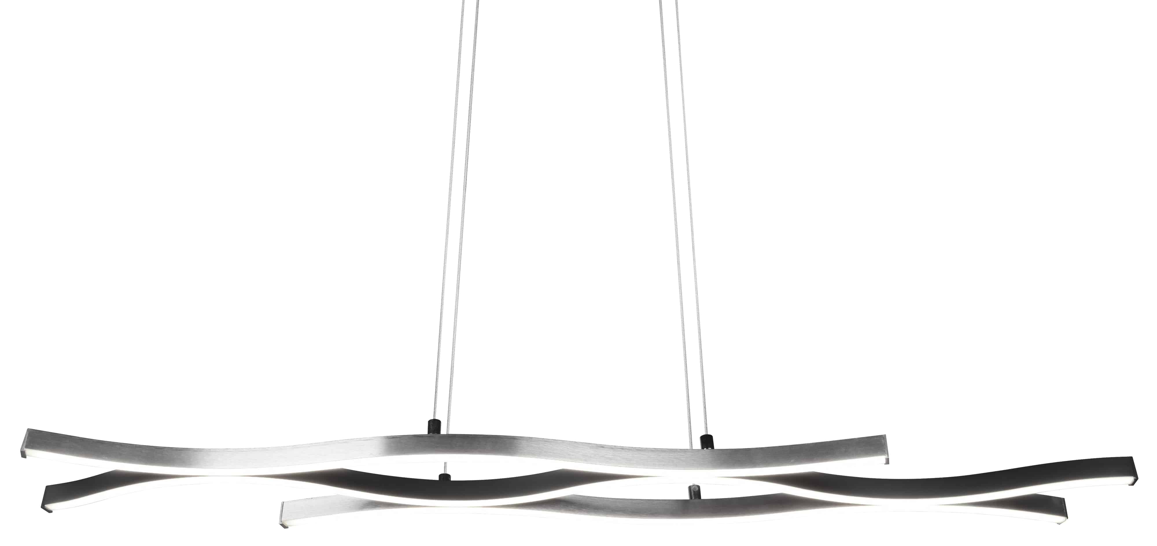 TRIO LED-Pendelleuchte Blaze 341210305 aluminiumfarbig, 35 W, 4300 lm, CCT TRIO LED-Pendelleuchte Blaze 341210305 aluminiumfarbig, 35 W, 4300 lm, CCT