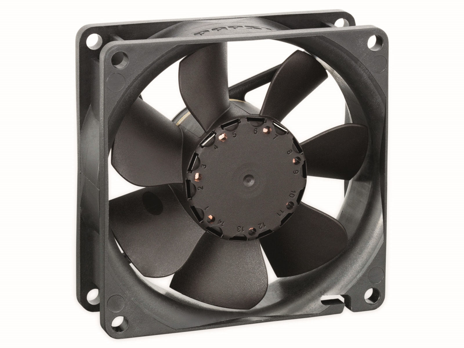 EBM-PAPST Axiallüfter, 8412NGMLV, 12 V/DC, 2050 U/min, 45 m³/h, 19 dB(A), 1,5 W, 80 x 80 x 25 mm