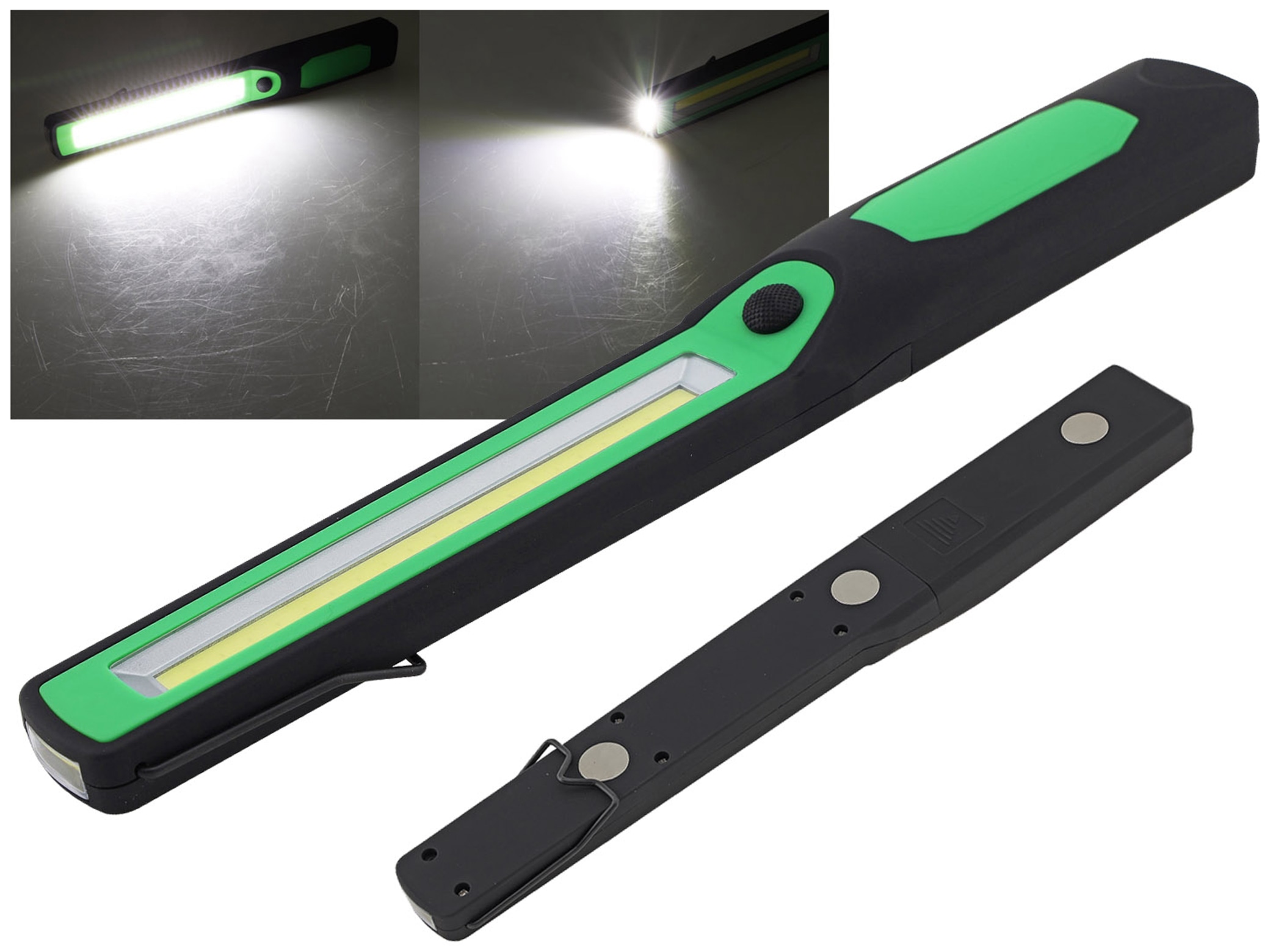 CHILITEC LED-Taschenlampe CAL-COB 300, 300 lm, Haken, Magnetfuß CHILITEC LED-Taschenlampe CAL-COB 300, 300 lm, Haken, Magnetfuß