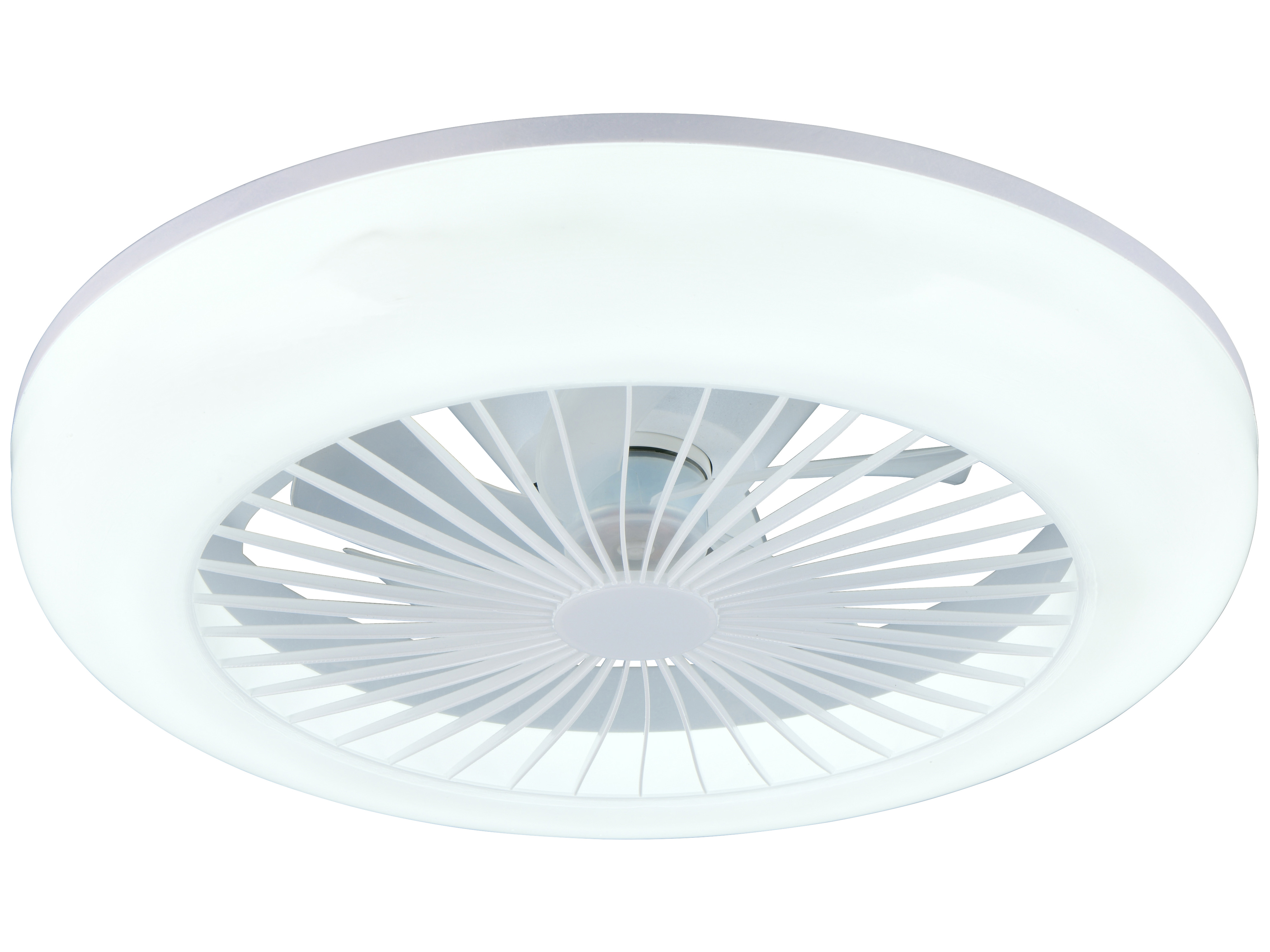 REALITY LED-Deckenleuchte mit Ventilator Mora R64032101, 23W, 2700... 6000K, 1800lm, CCT, IP20, weiß REALITY LED-Deckenleuchte mit Ventilator Mora R64032101, 23W, 2700... 6000K, 1800lm, CCT, IP20, weiß