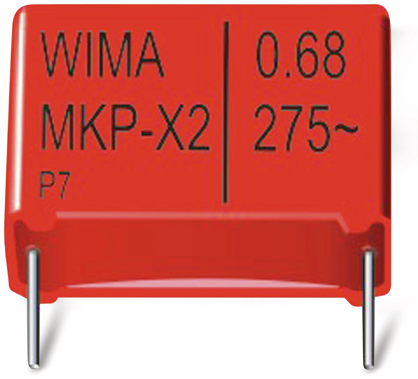 WIMA Folienkondensator, 0,1 UF, 305 V-, radial, RM 10, MKX2AW31003I00KSSD WIMA Folienkondensator, MKX2AW31003I00KSSD, 0,1UF, 305V