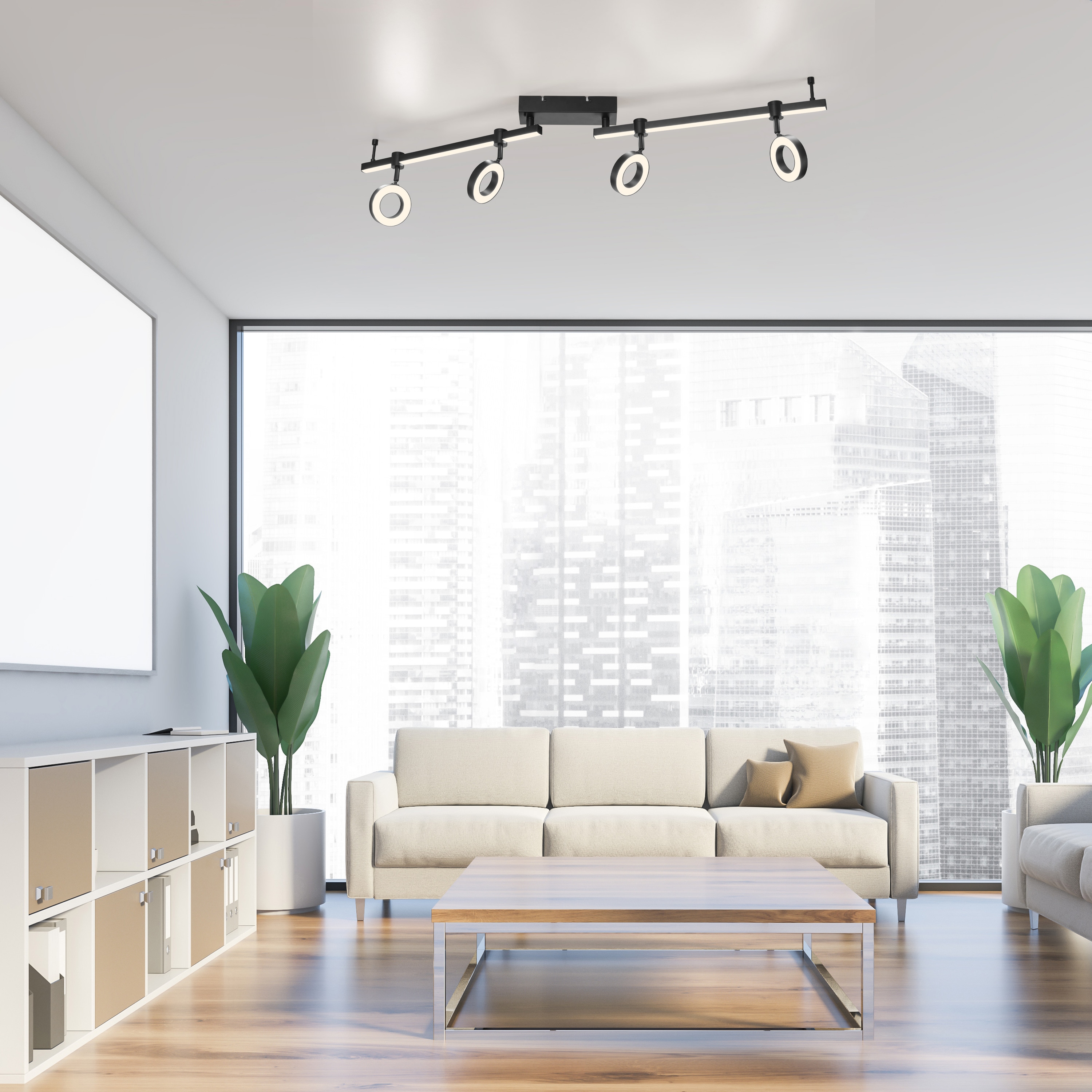 JUST LIGHT LED-Deckenleuchte 12076-18 schwarz, 21,5 W, 2600 lm, CCT, RGB, Smart Home JUST LIGHT LED-Deckenleuchte 12076-18 schwarz, 21,5 W, 2600 lm, CCT, RGB, Smart Home
