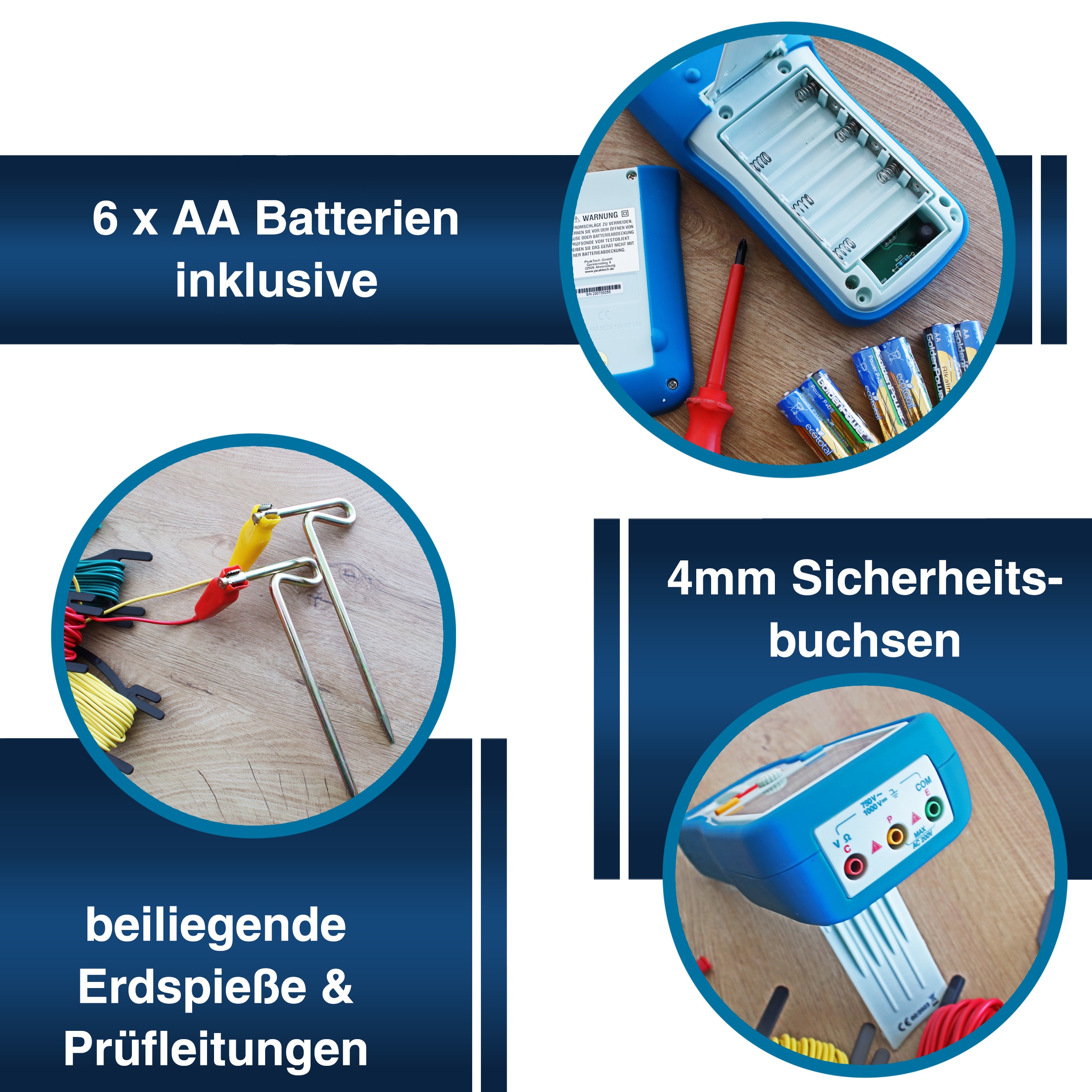 PEAKTECH Erdungs-Messgerät, P2700 PEAKTECH Erdungs-Messgerät, P2700