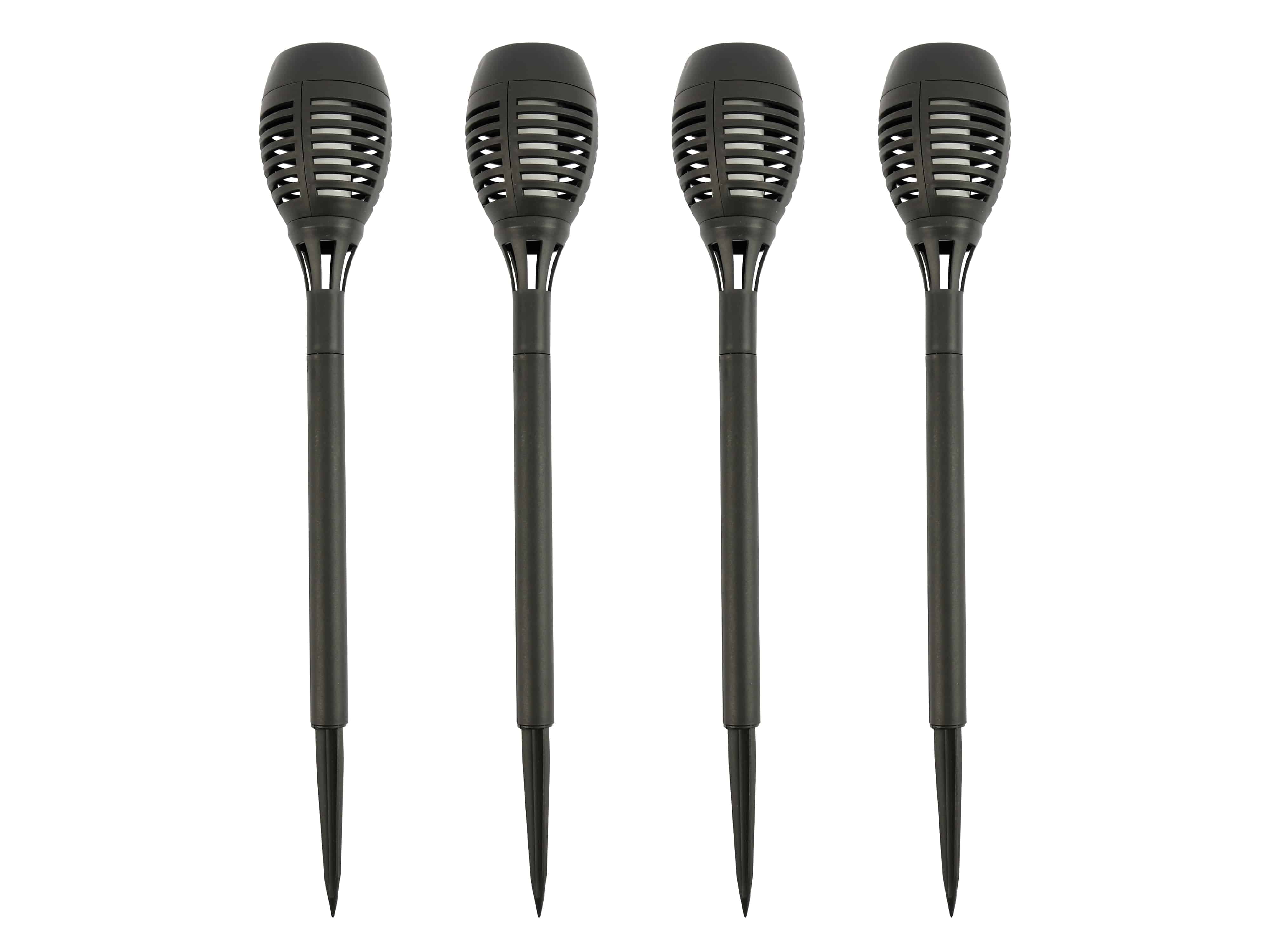 GRUNDIG Solar-Gartenleuchte 12 LEDs, 480 mm, mit Flammeneffekt, 4 Stück GRUNDIG Solar-Gartenleuchte 12 LEDs, 480 mm, mit Flammeneffekt, 4 Stück
