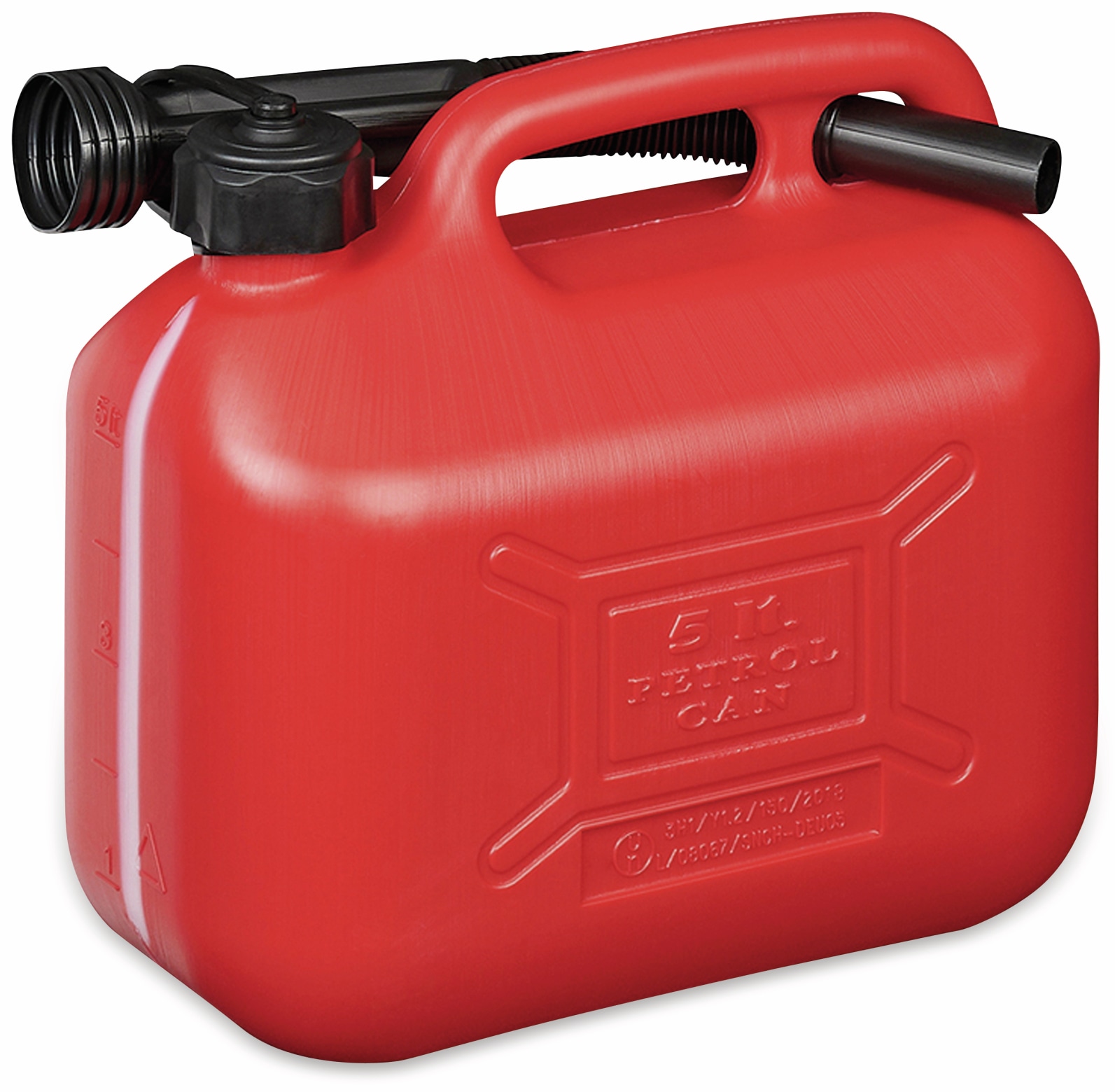 IWH Benzinkanister 5 L, rot, mit Füllstandsanzeige IWH Benzinkanister 5 L, rot, mit Füllstandsanzeige
