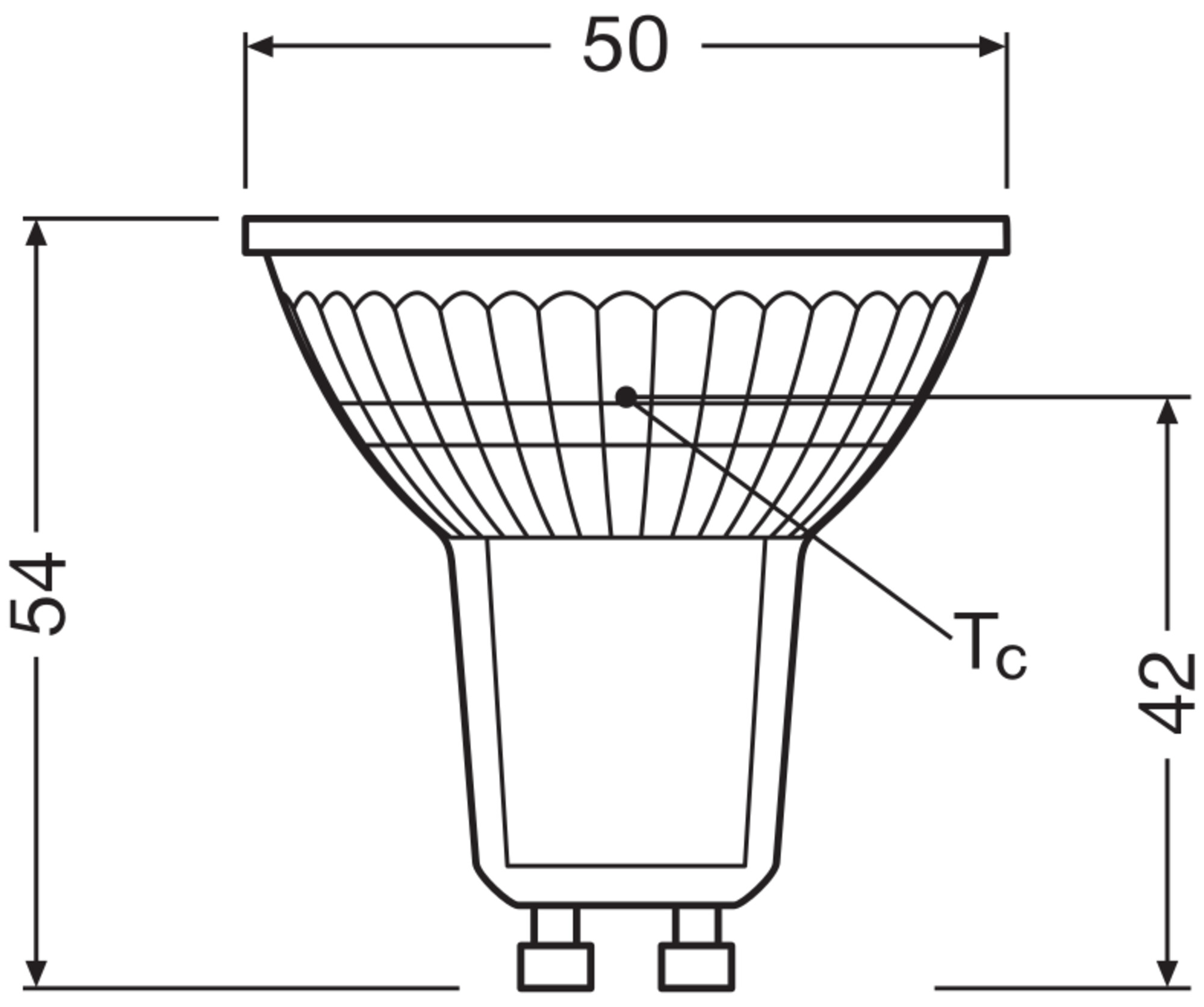 OSRAM LED-Reflektorlampe, GU10, 2W, 2700K, EEK: A, 360lm, warmweiß, IP20, 3 Stück
