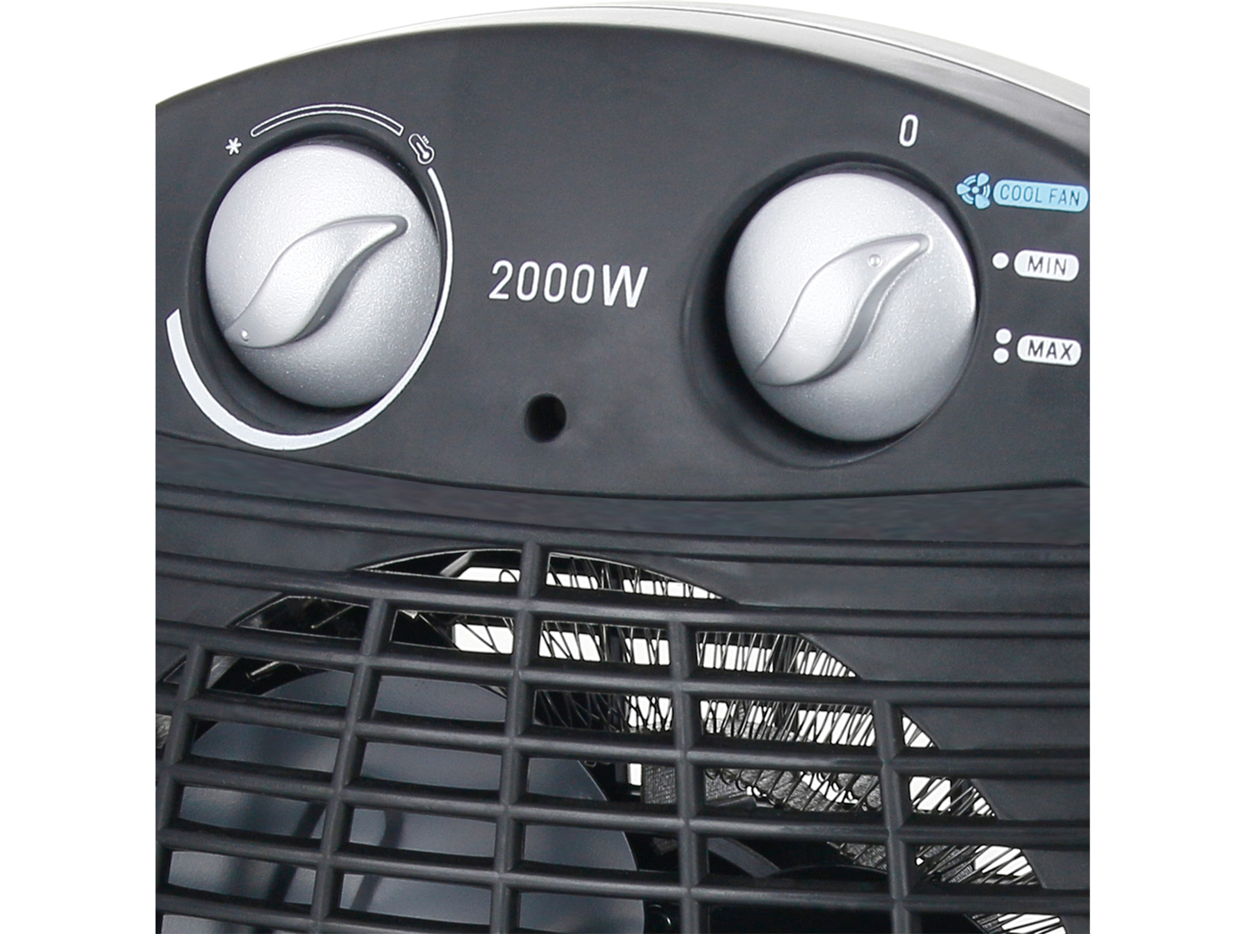 EMERIO Heizlüfter FH-106737.2, 2000 W, Kühllüfter-Funktion, schwarz EMERIO Heizlüfter FH-106737.2, 2000 W, schwarz