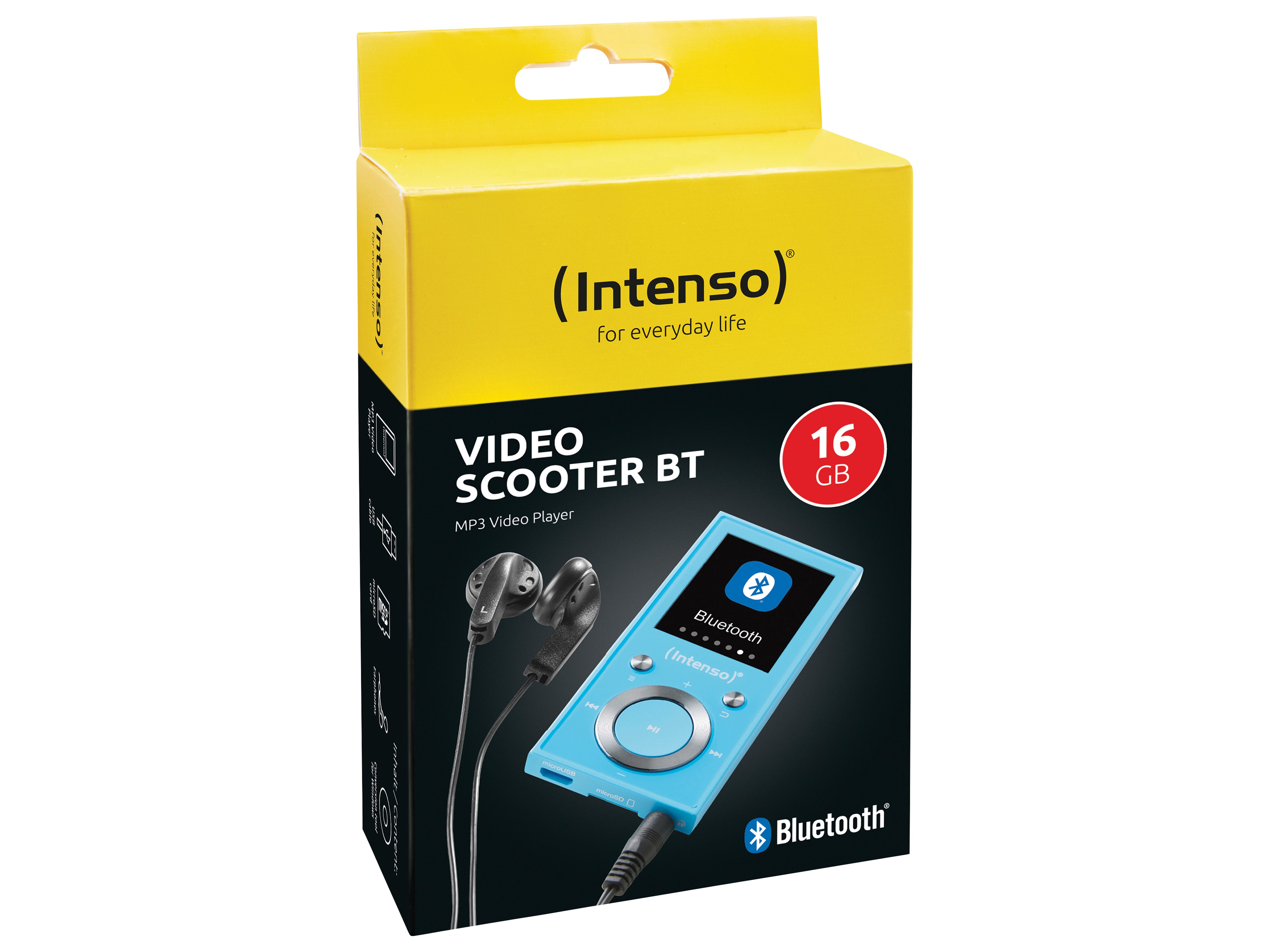 INTENSO MP3-Videoplayer 3717474 Video Scooter BT, 16 GB, blau INTENSO MP3-Videoplayer 3717474 Video Scooter BT, 16 GB, blau