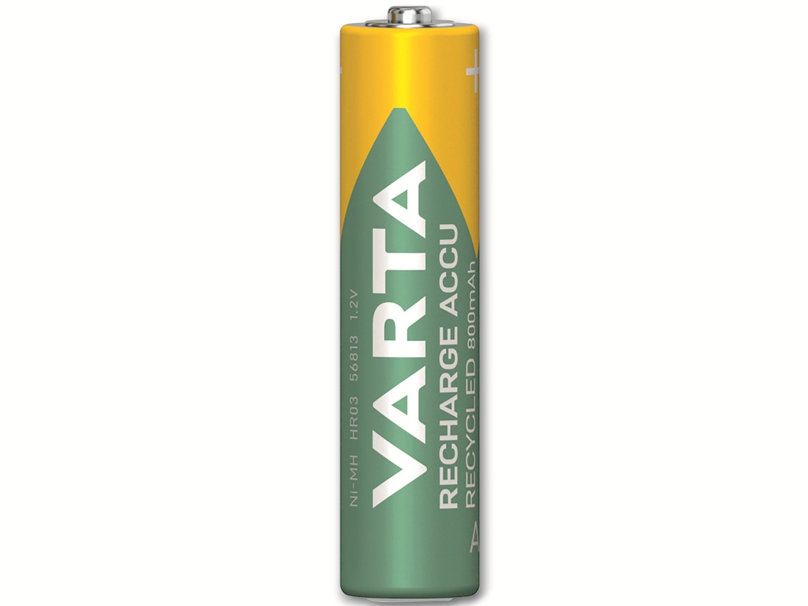 VARTA Akku NiMH, Micro, AAA, HR03, 1.2V/800mAh, Accu Recycled, Pre-charged, 4er Pack VARTA Akku NiMH, Micro, AAA, HR03, 1.2V/800mAh, Accu Recycled, Pre-charged, 4er Pack