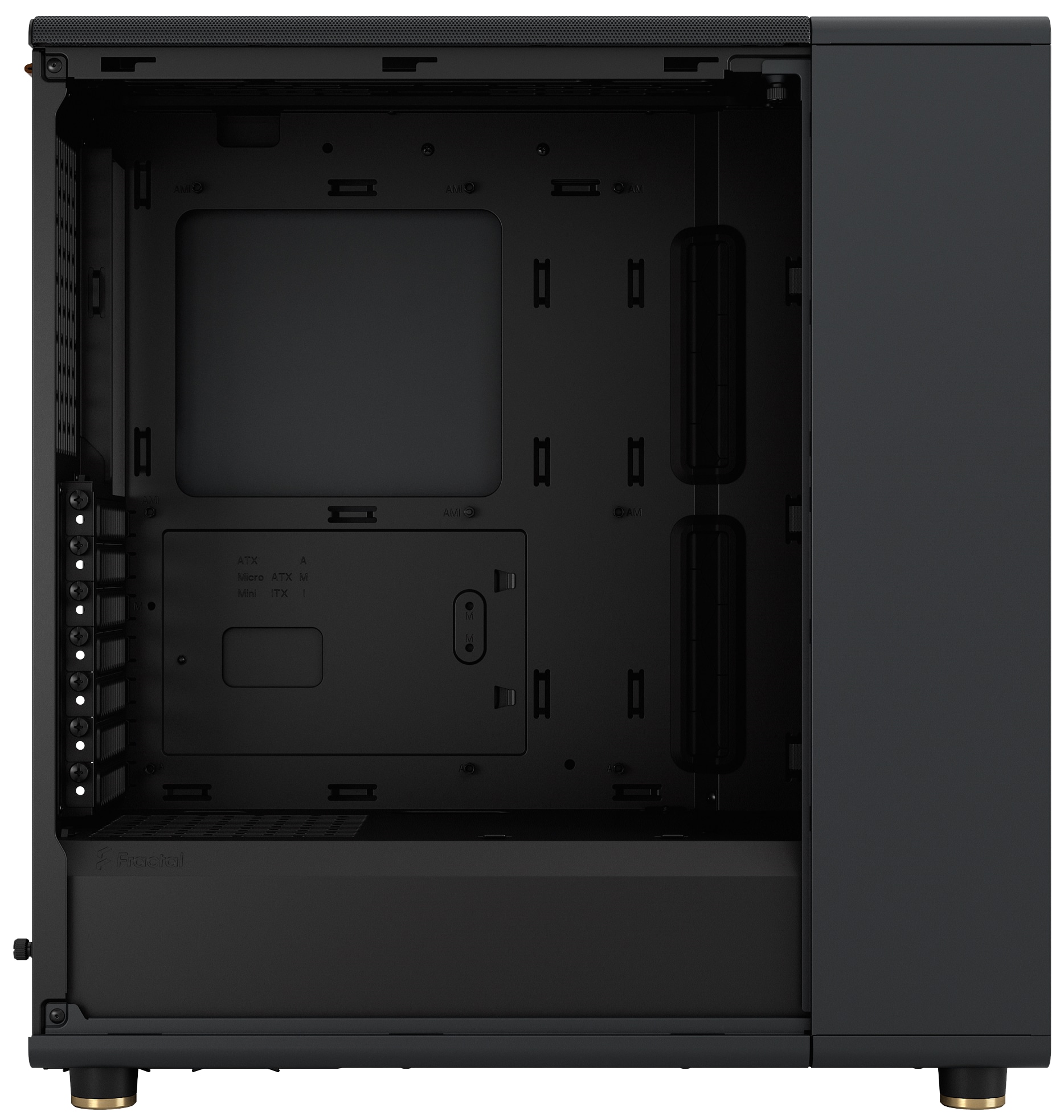 FRACTAL Midi Tower Design North Charcoal schwarz TG Dark FRACTAL Midi Tower Design North Charcoal schwarz TG Dark