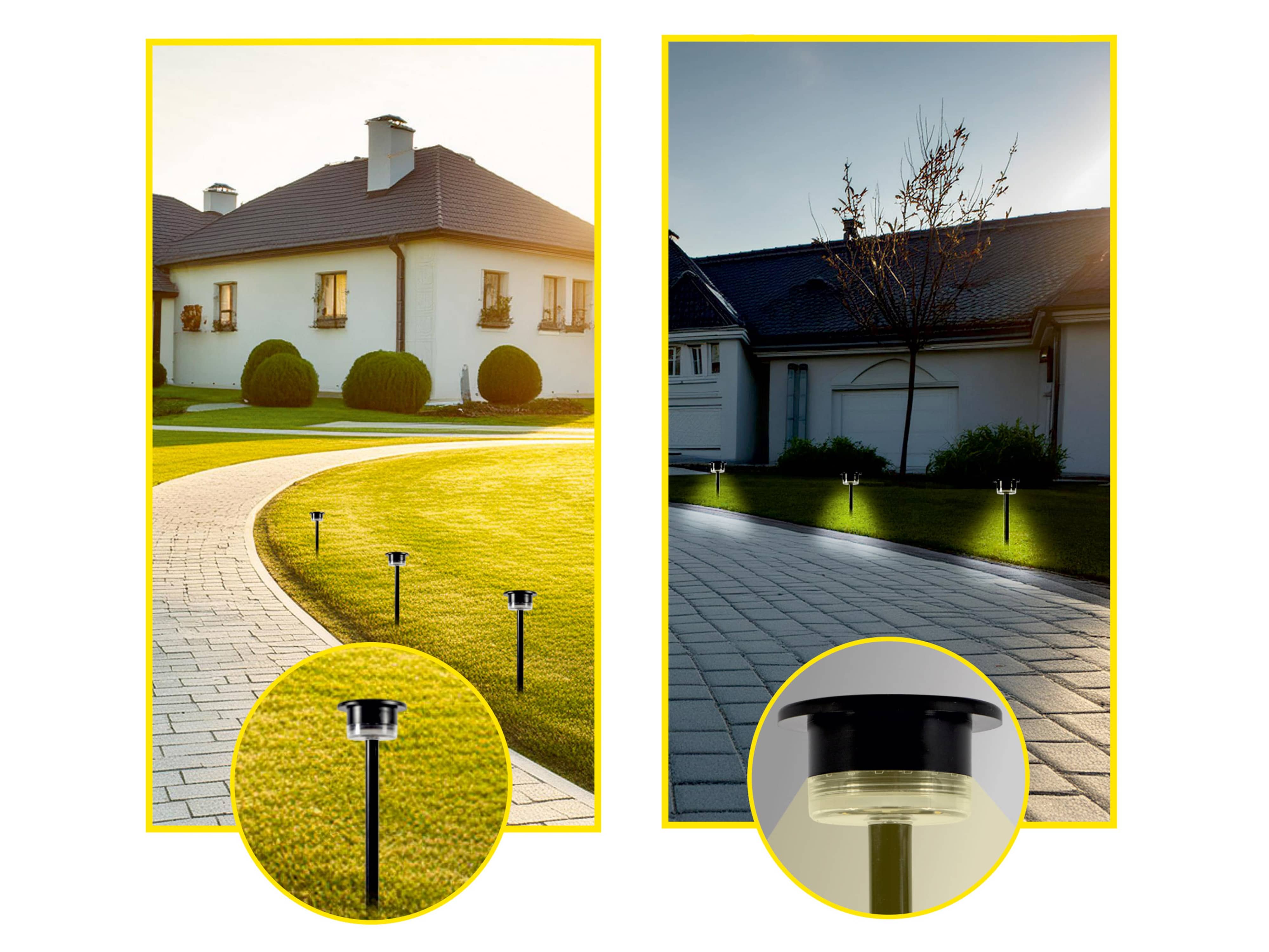 SOL-EXPERT Solar LED-Gartenleuchte Multicolor, mit Erdspieß SOL-EXPERT Solar LED-Gartenleuchte Multicolor, mit Erdspieß