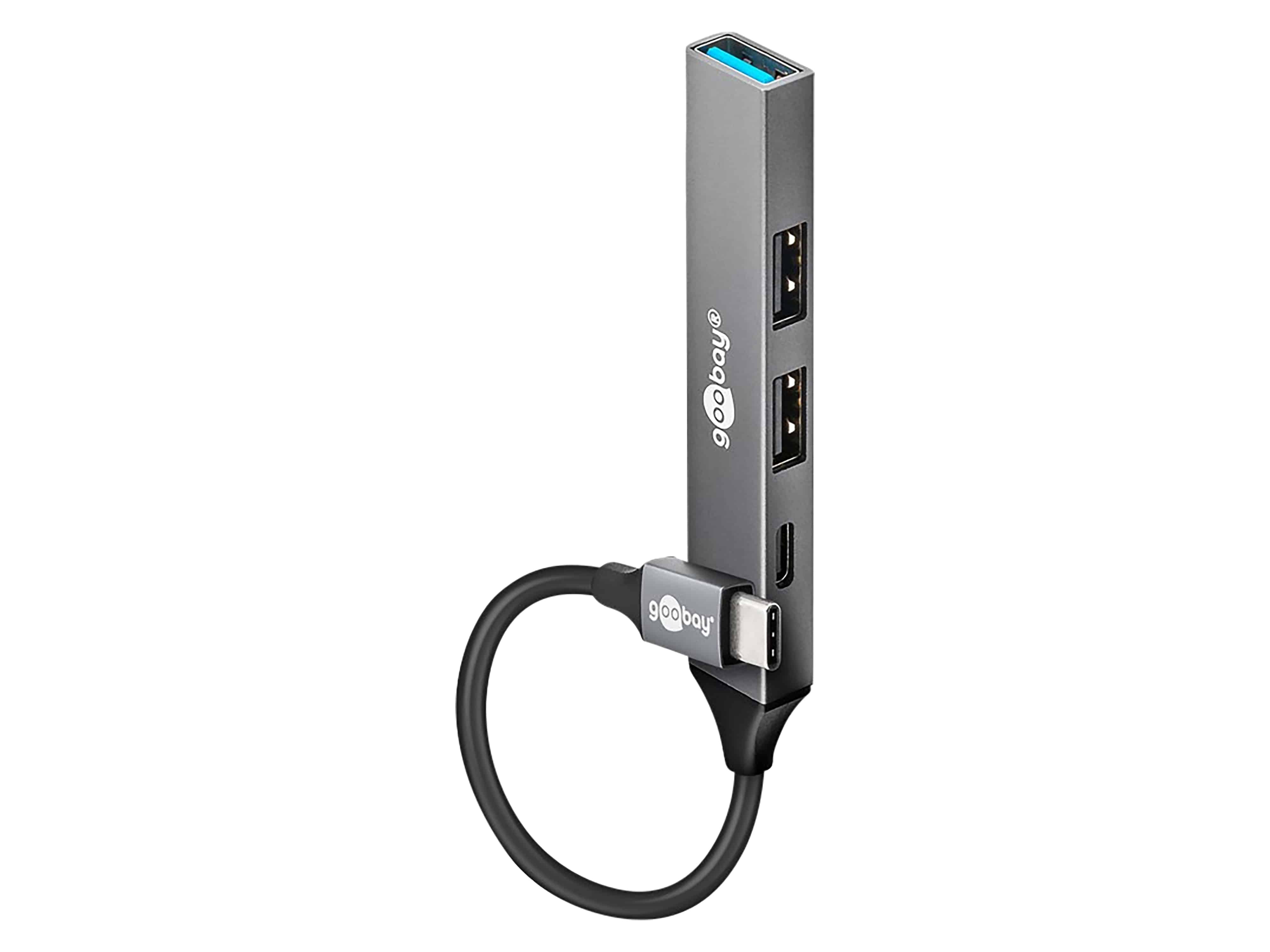 GOOBAY USB-C Hub 74459 Slim 4 Port USB-C auf USB-C/USB-A GOOBAY USB-C Hub 74459 Slim 4 Port USB-C auf USB-C/USB-A