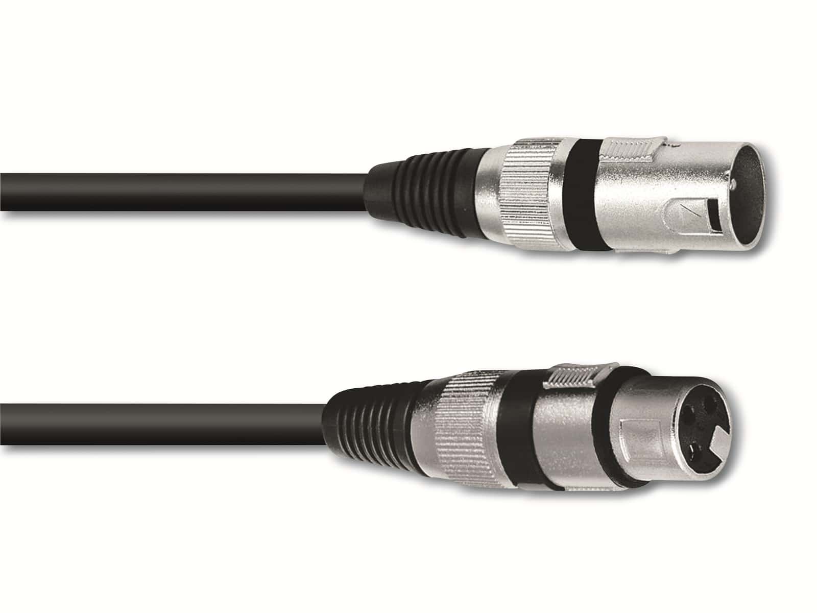 OMNITRONIC XLR-Kabel 3-polig, 0,5 m, schwarz OMNITRONIC XLR-Kabel 3-polig, 0,5 m, schwarz