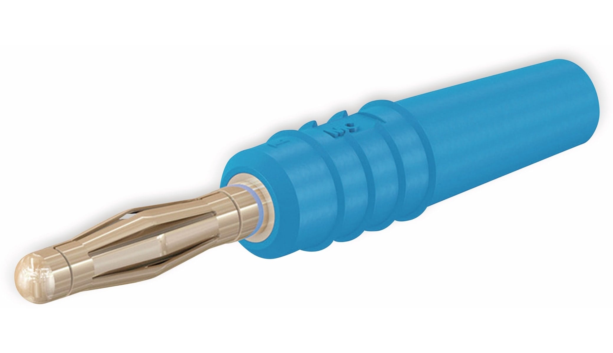 STÄUBLI SLS205-L Lamellenstecker, 2 mm, vergoldet, blau STÄUBLI SLS205-L Lamellenstecker, 2 mm, vergoldet, blau