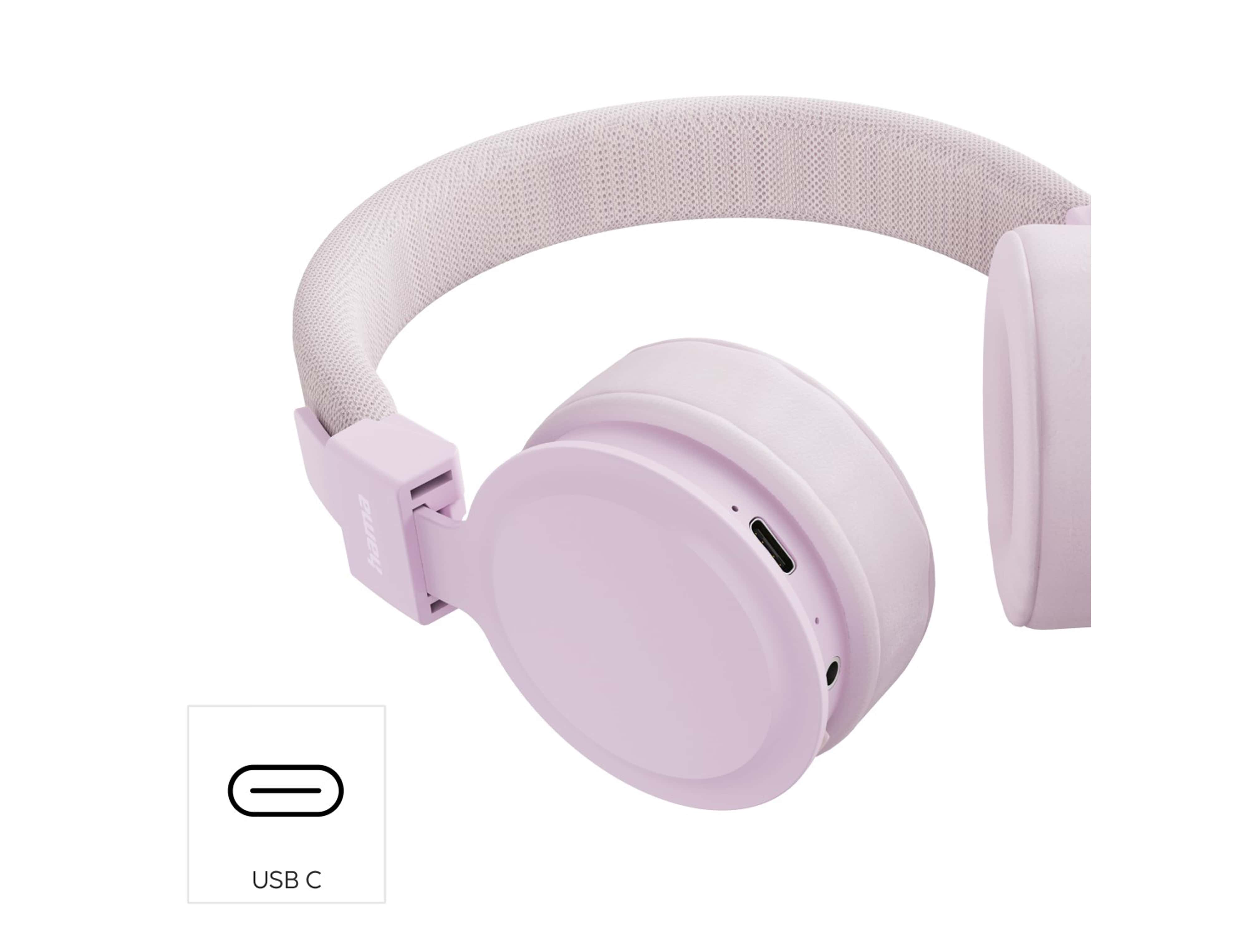 HAMA On-Ear Kopfhörer, Freedom Lit III, Bluetooth, faltbar, Sprachsteuerung rosa On-Ear Kopfhörer HAMA, Freedom Lit III, Bluetooth, faltbar, Sprachsteuerung rosa