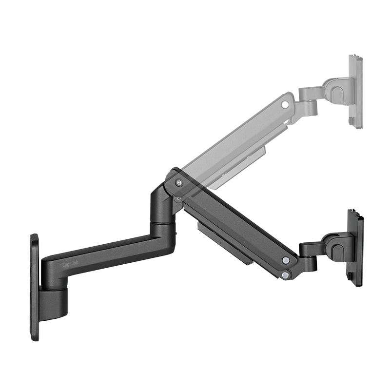 LOGILINK Monitorhalterung BP0169, 43,2 - 124,5 cm (17" - 49"), Gasdruckfeder, Aluminium