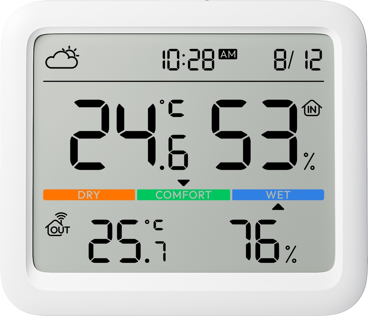 SWITCHBOT Wetterstation, Meter Pro Thermometer Hygrometer, weiß SWITCHBOT Wetterstation, Meter Pro Thermometer Hygrometer, weiß