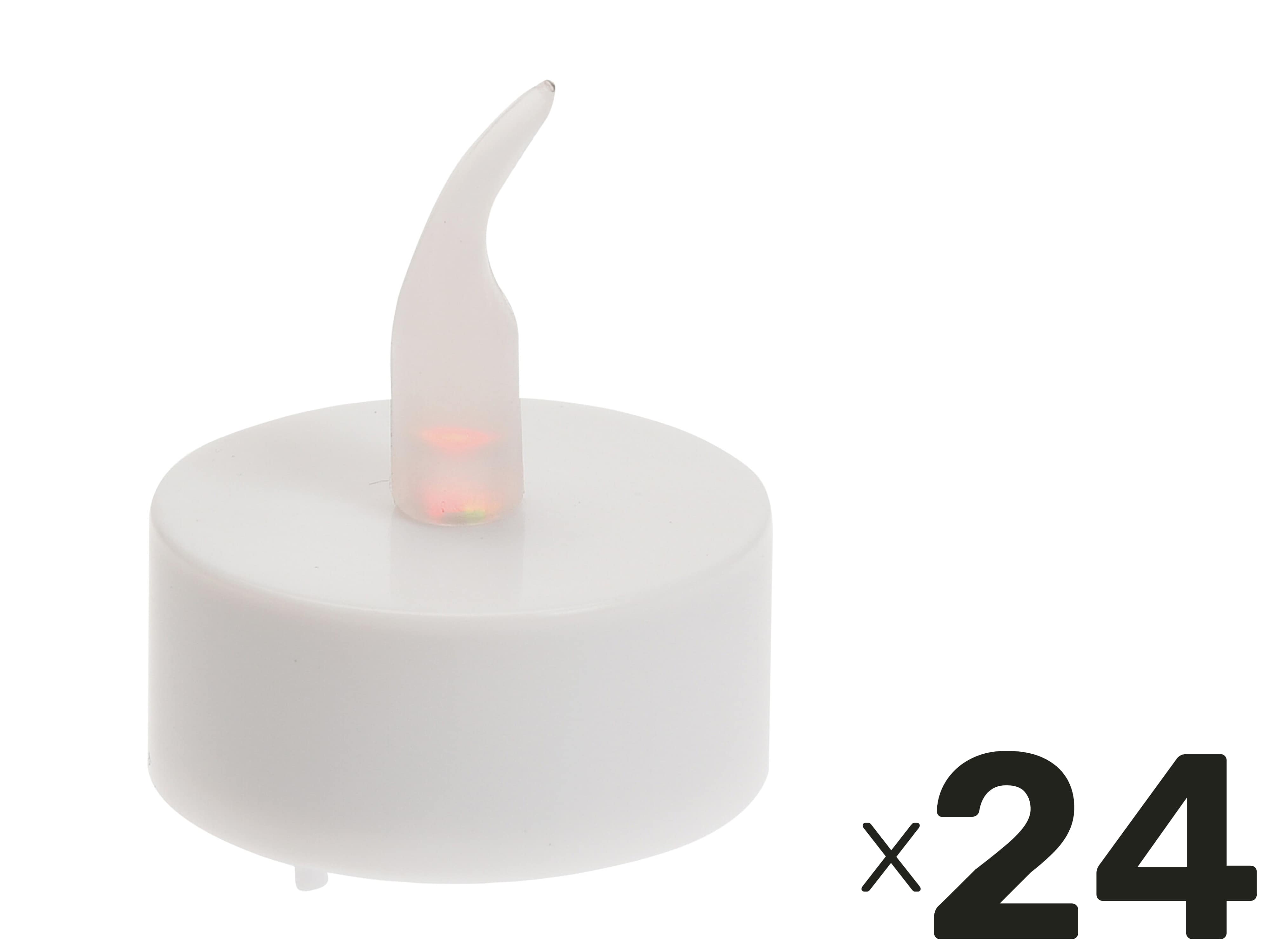 LED-Teelichter 24 St. Inkl. Batterien, mit Timerfunktion, warmweiß LED-Teelichter 24 St. Inkl. Batterien, mit Timerfunktion, warmweiß