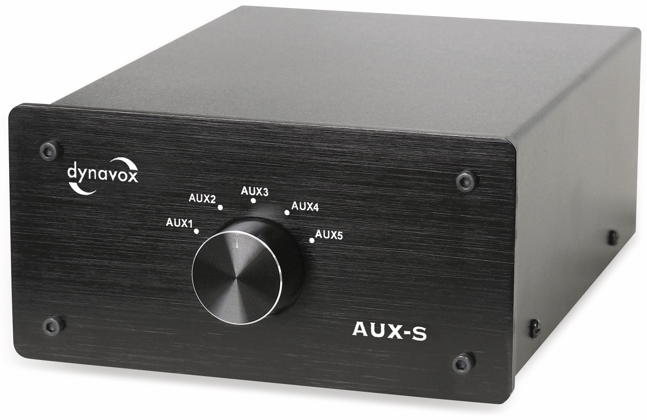 DYNAVOX Eingangs-Erweiterung/Umschalter AUX-S, schwarz DYNAVOX Eingangs-Erweiterung/Umschalter AUX-S, schwarz