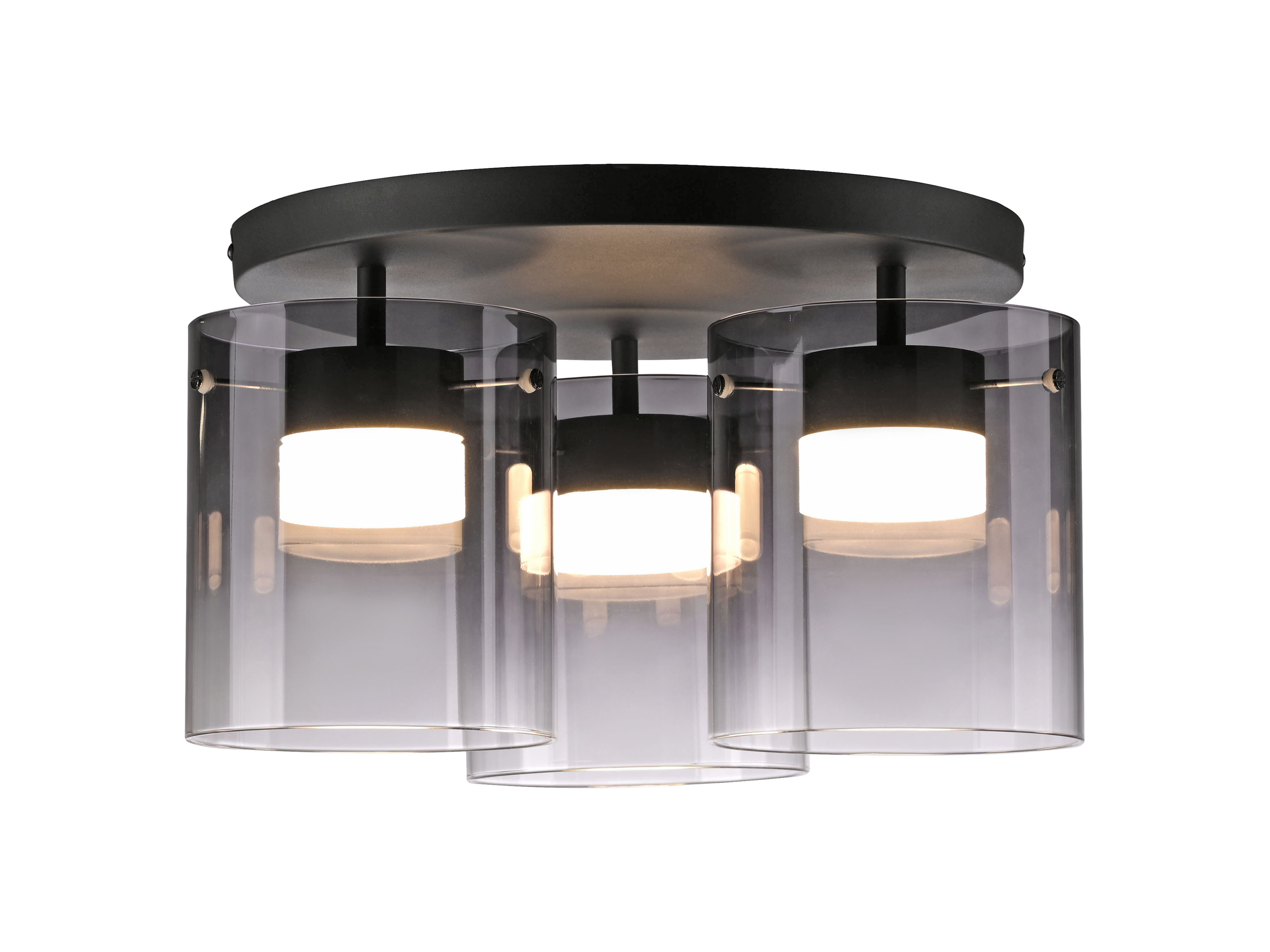 JUST LIGHT LED-Deckenleuchte 14041-18, 22,5W, 2400lm, 3000K, schwarz JUST LIGHT LED-Deckenleuchte 14041-18, 7,5W, 800lm, 3000K, schwarz