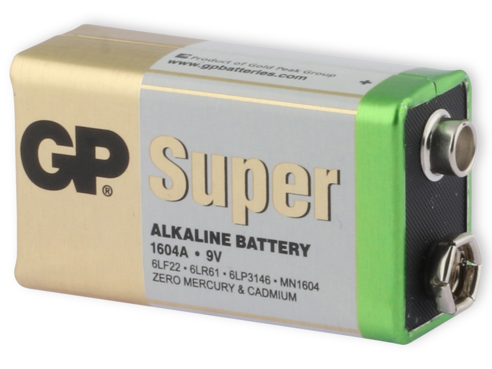 GP Super Alkaline-Batterie E-Block, 6LR61, MN1604, 9V, 8 Stück GP Super Alkaline-Batterie E-Block, 6LR61, MN1604, 9V, 8 Stück