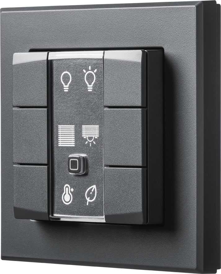 HOMEMATIC IP 159828A0, Wandtaster 6-fach, anthrazit HOMEMATIC IP 159828A0, Wandtaster 6-fach, anthrazit