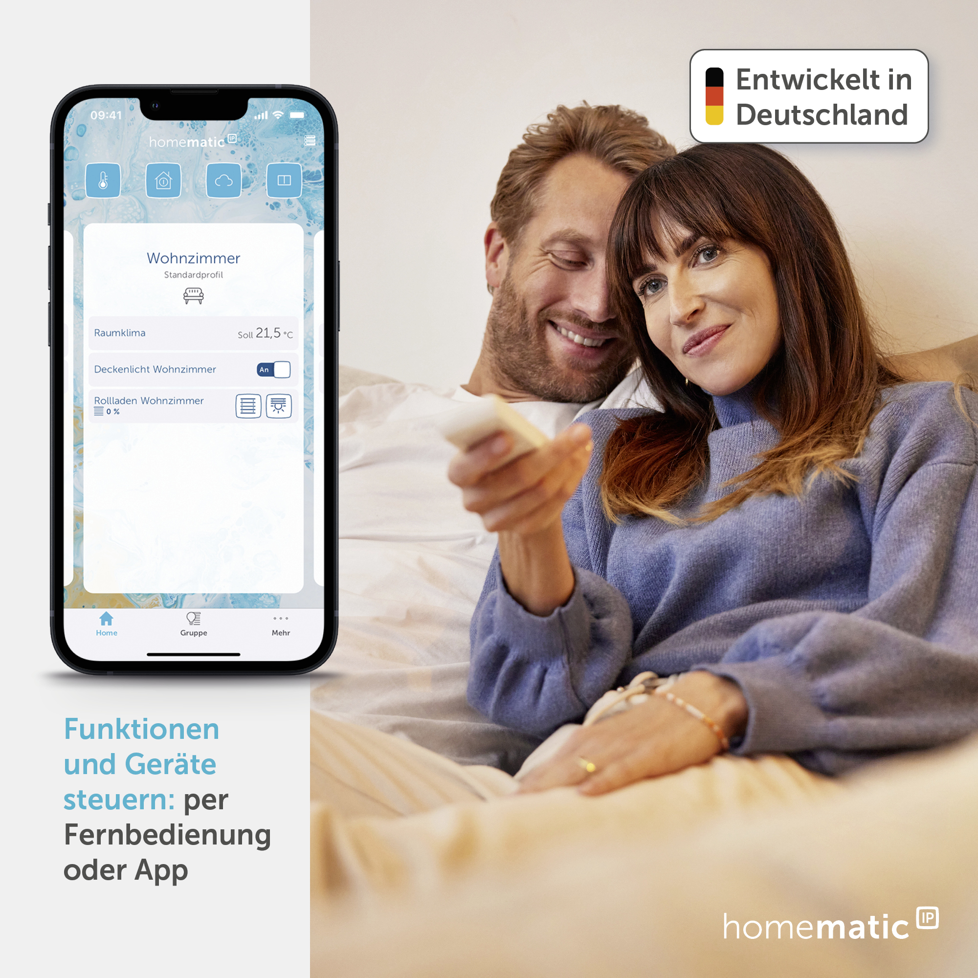 HOMEMATIC IP Smart Home 142307A0 Fernbedienung, 8 Tasten HOMEMATIC IP Smart Home 142307A0 Fernbedienung, 8 Tasten