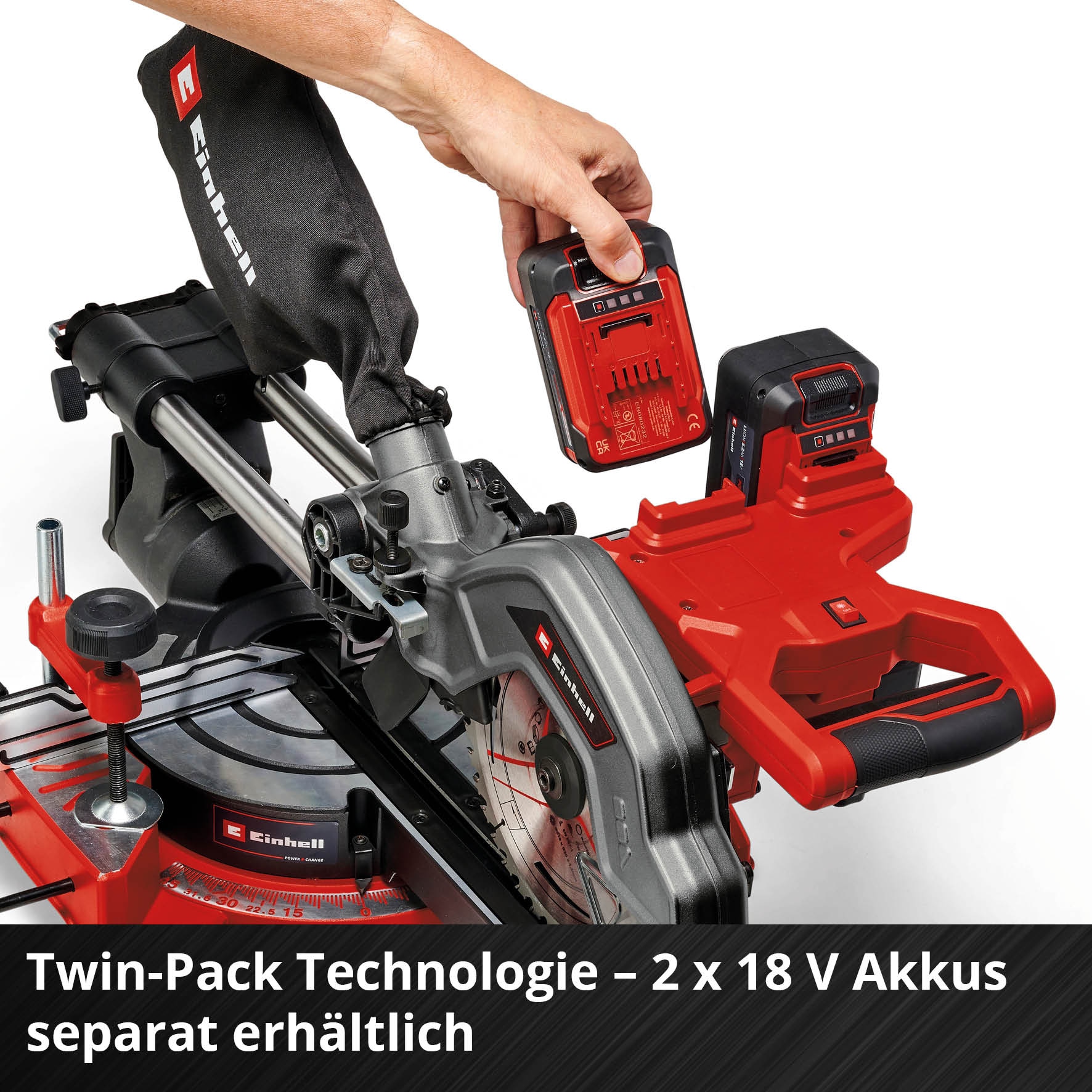 EINHELL Akku-Zug-Kapp-Gehrungssäge TE-SM 36/8 L Li-Solo EINHELL Akku-Zug-Kapp-Gehrungssäge TE-SM 36/8 L Li-Solo
