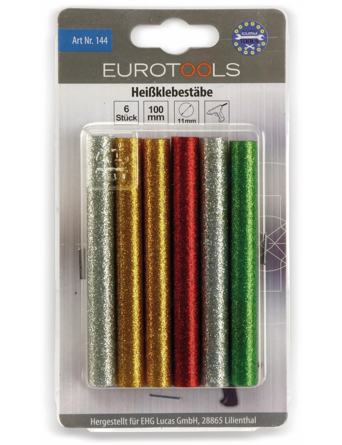 EUROTOOLS Heißklebesticks, 11x100 mm, 6 Stück EUROTOOLS Heißklebesticks, 11x100 mm, 6 Stück
