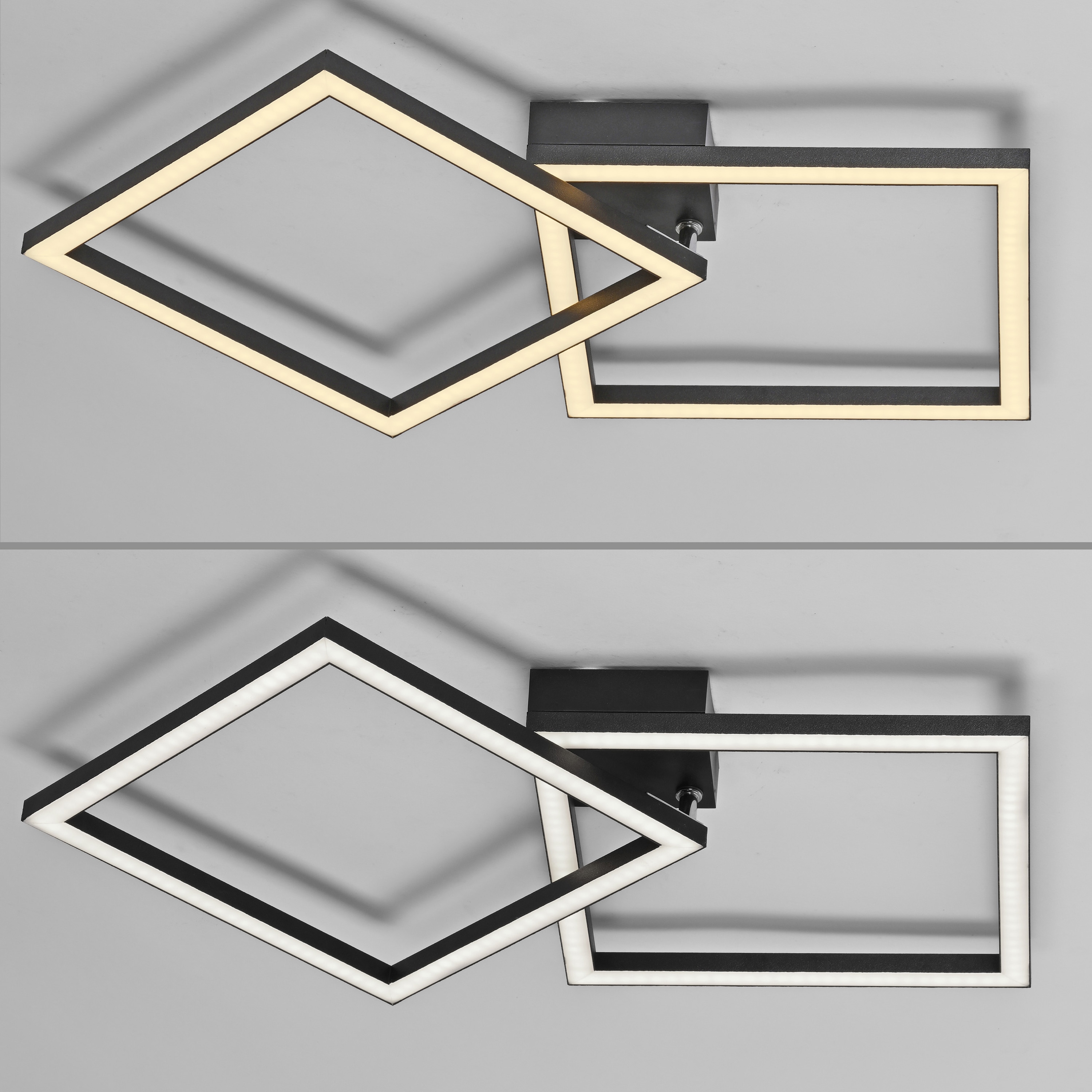JUST LIGHT LED-Deckenleuchte 14708-18, 20W, 3000K, 2690lm, IP20, schwarz JUST LIGHT LED-Deckenleuchte 14708-18, 20W, 3000K, 2690lm, IP20, schwarz