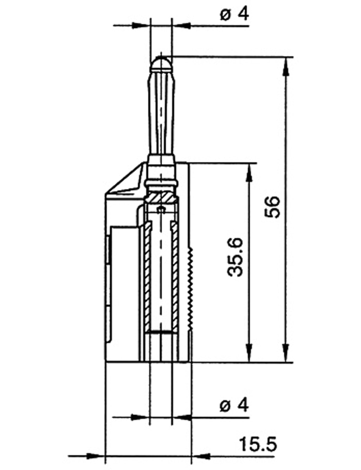 HIRSCHMANN Büschel-Stecker BSB 20 K gelb