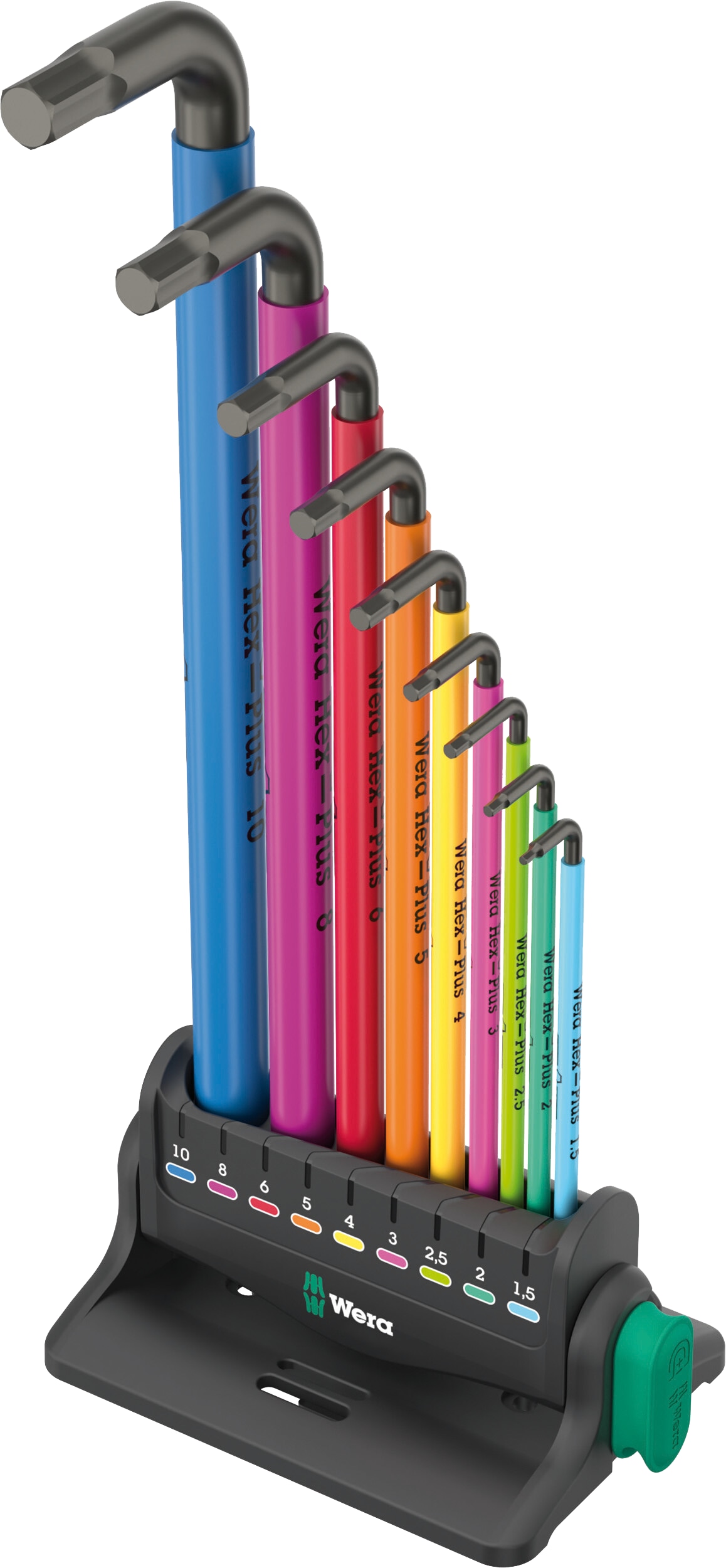 WERA Winkelschlüsselsatz, 950/9 Hex-Plus Multicolour 3, 05133165001, metrisch, BlackLaser, 9‑teilig WERA Winkelschlüsselsatz, 950/9 Hex-Plus Multicolour 3, 05133165001, metrisch, BlackLaser, 9‑teilig