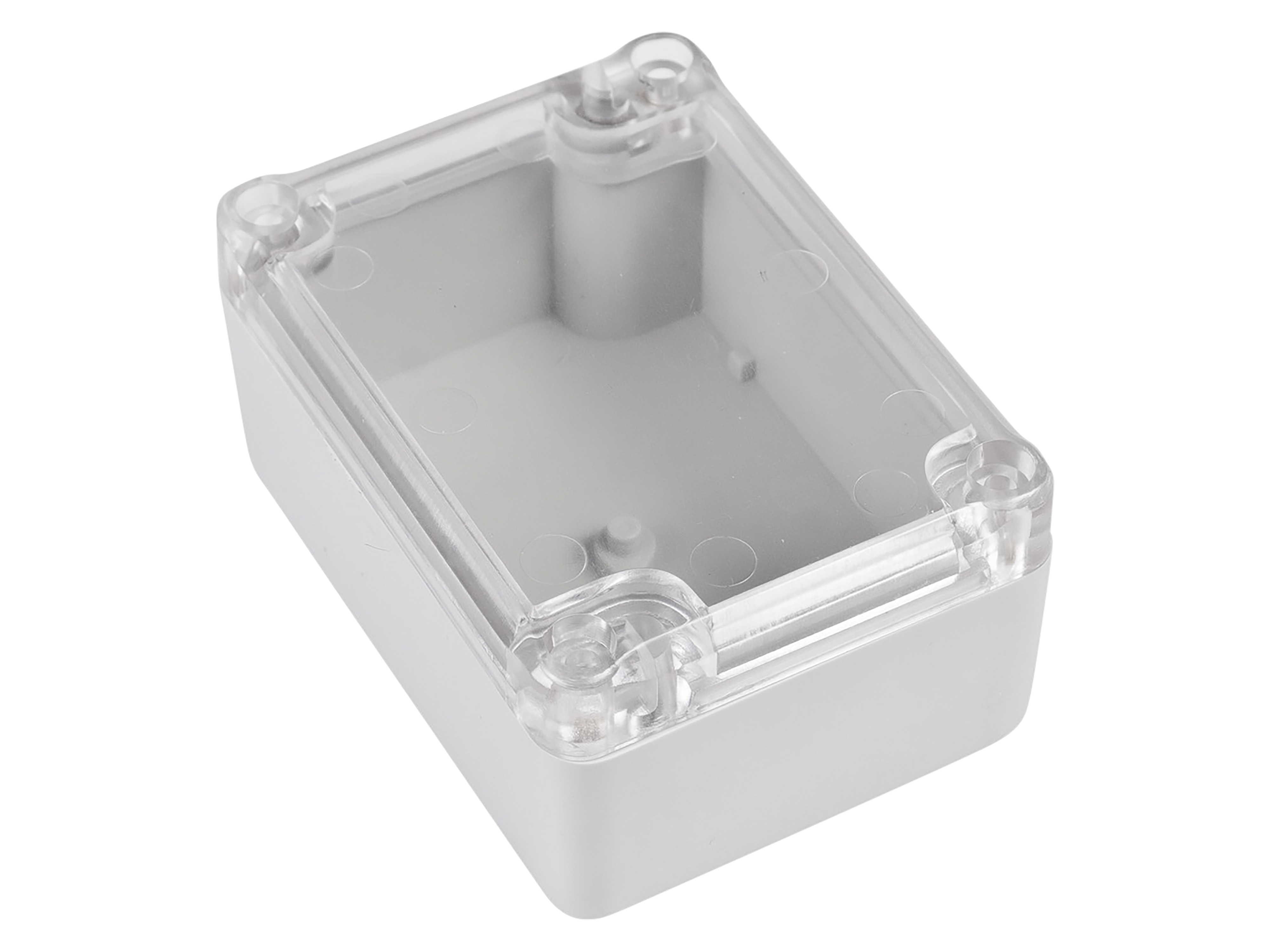 POLLIN ABS-Gehäuse 4U63090604437, 88x64x42 mm, IP65, Glasklarer Deckel POLLIN ABS-Gehäuse 4U63090604437, 88x64x42 mm, IP65, Glasklarer Deckel