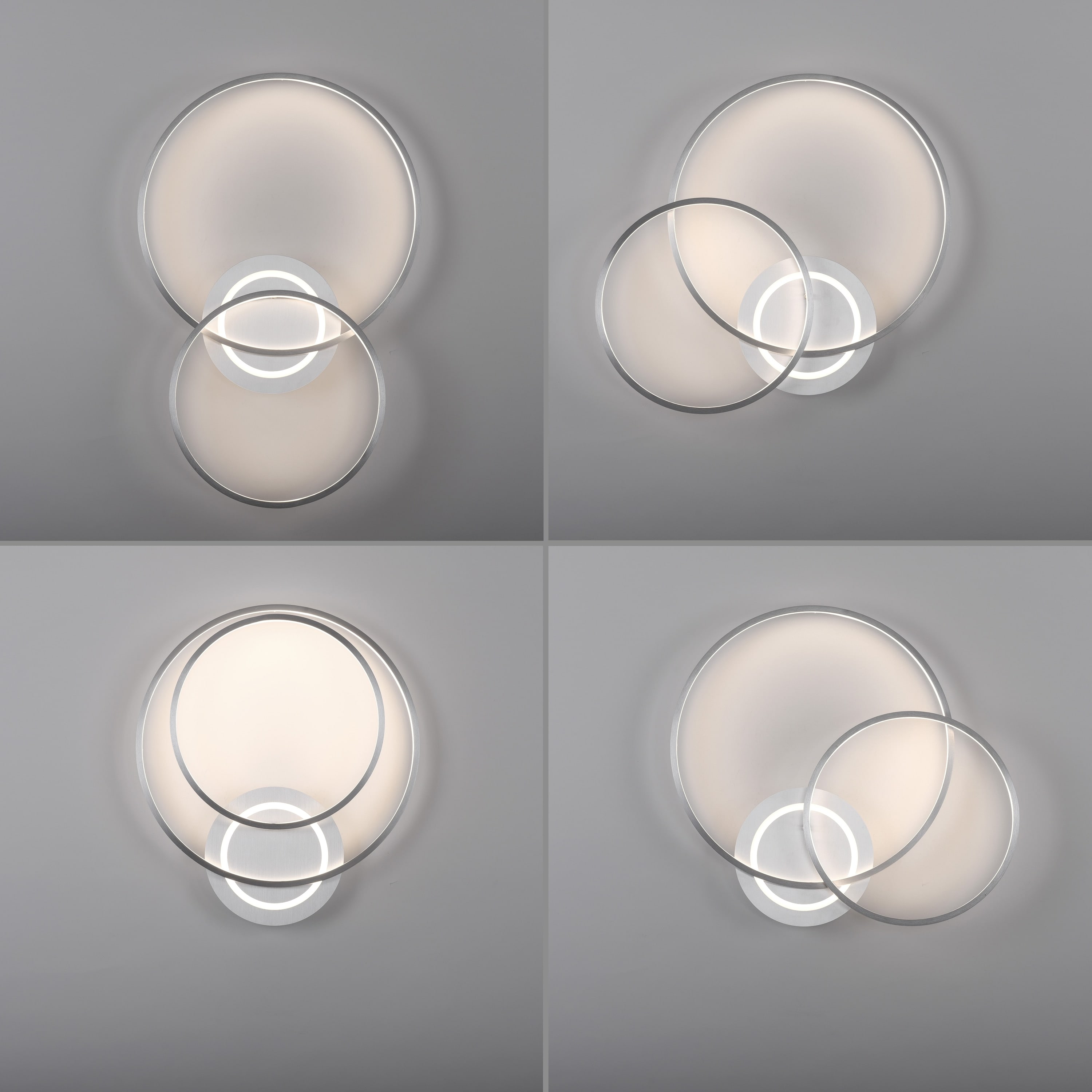 JUST LIGHT LED-Deckenleuchte 14540-95 aluminium, 27,6 W, 3480 lm, 3000 K JUST LIGHT LED-Deckenleuchte 14540-95 aluminium, 27,6 W, 3480 lm, 3000 K