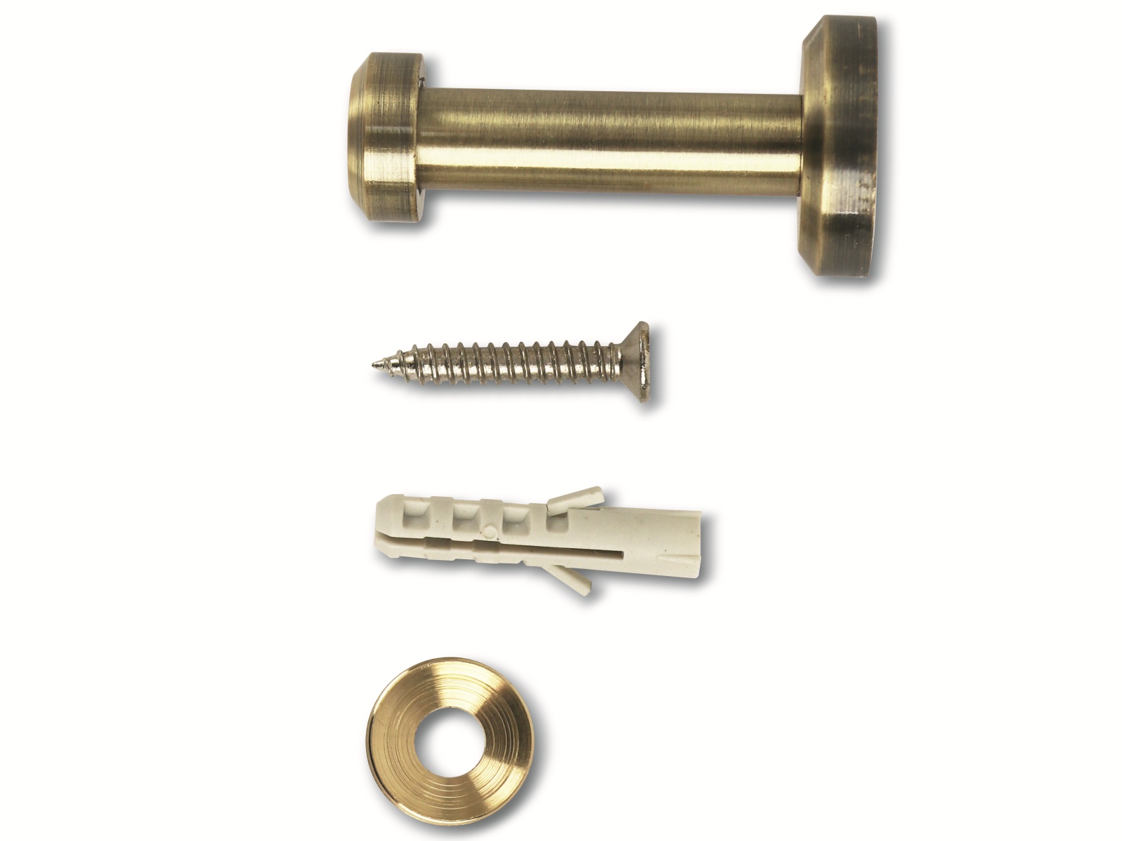 Garderobenhaken, Messing, Bronze-Optik