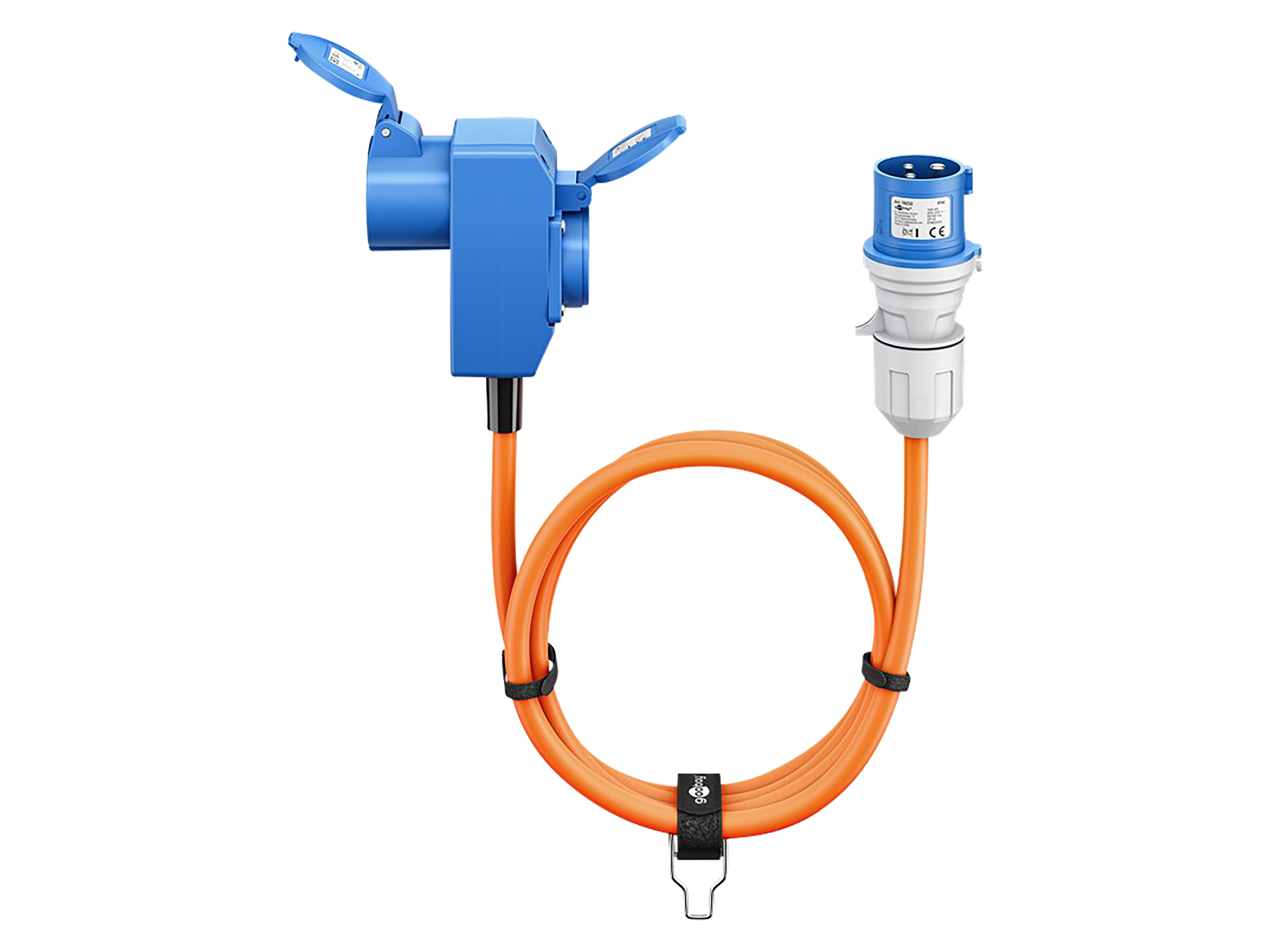 GOOBAY CEE-Adapterkabel 76232, 1,5 m, Stecker zu Kupplung + Schutzkontakt Kupplung GOOBAY CEE-Adapterkabel 76232, 1,5 m, Stecker zu Kupplung + Schutzkontakt Kupplung