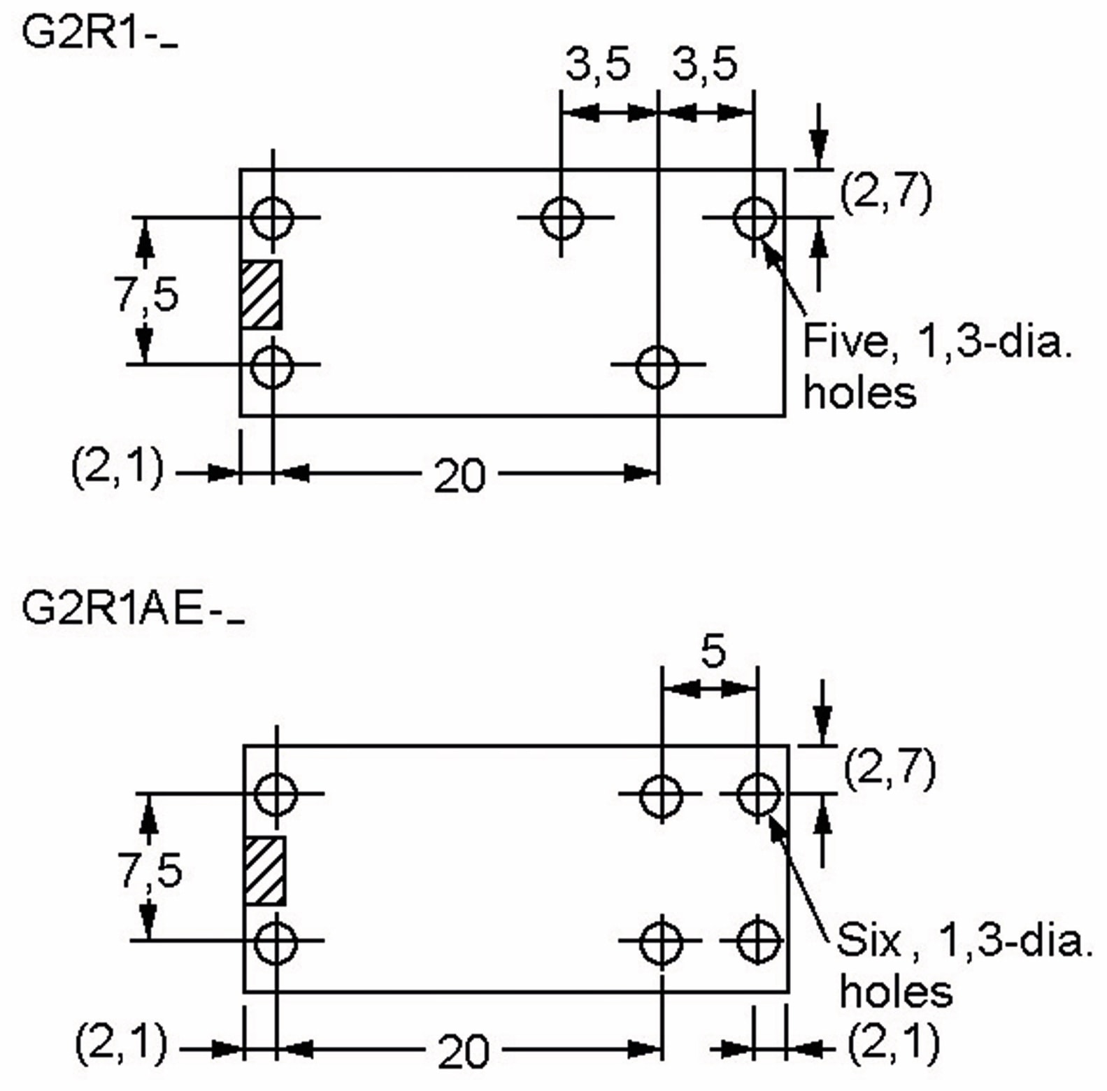 OMRON Relais G2R2E-12, print, 2xUM, 12 V-, 5 A OMRON Relais G2R2E-12, print, 2xUM, 12 V-, 5 A